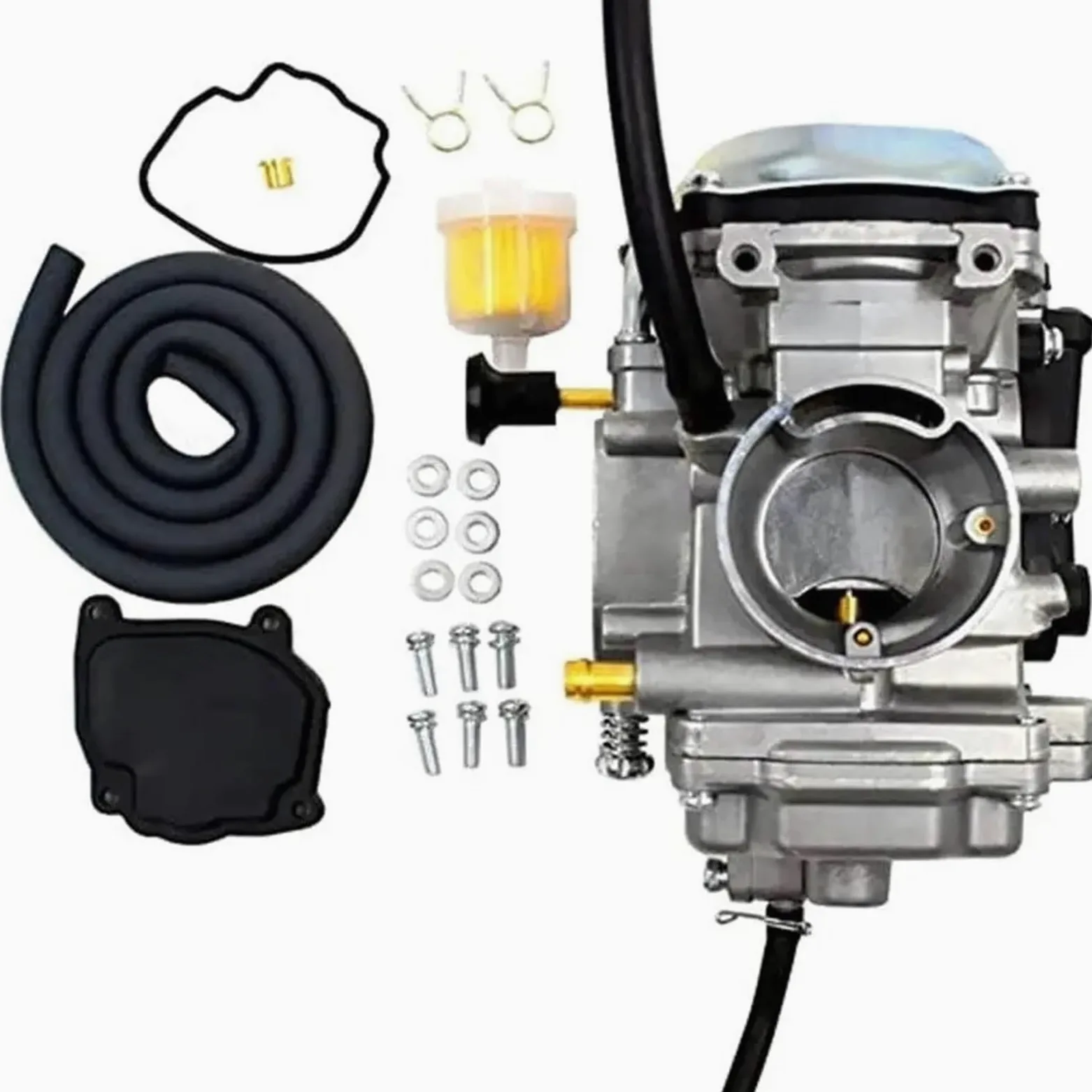 carburador de desbrozadora de gasolina Carburador y funda adaptadora para colector de admisión para ATV YFM250 1999-2004