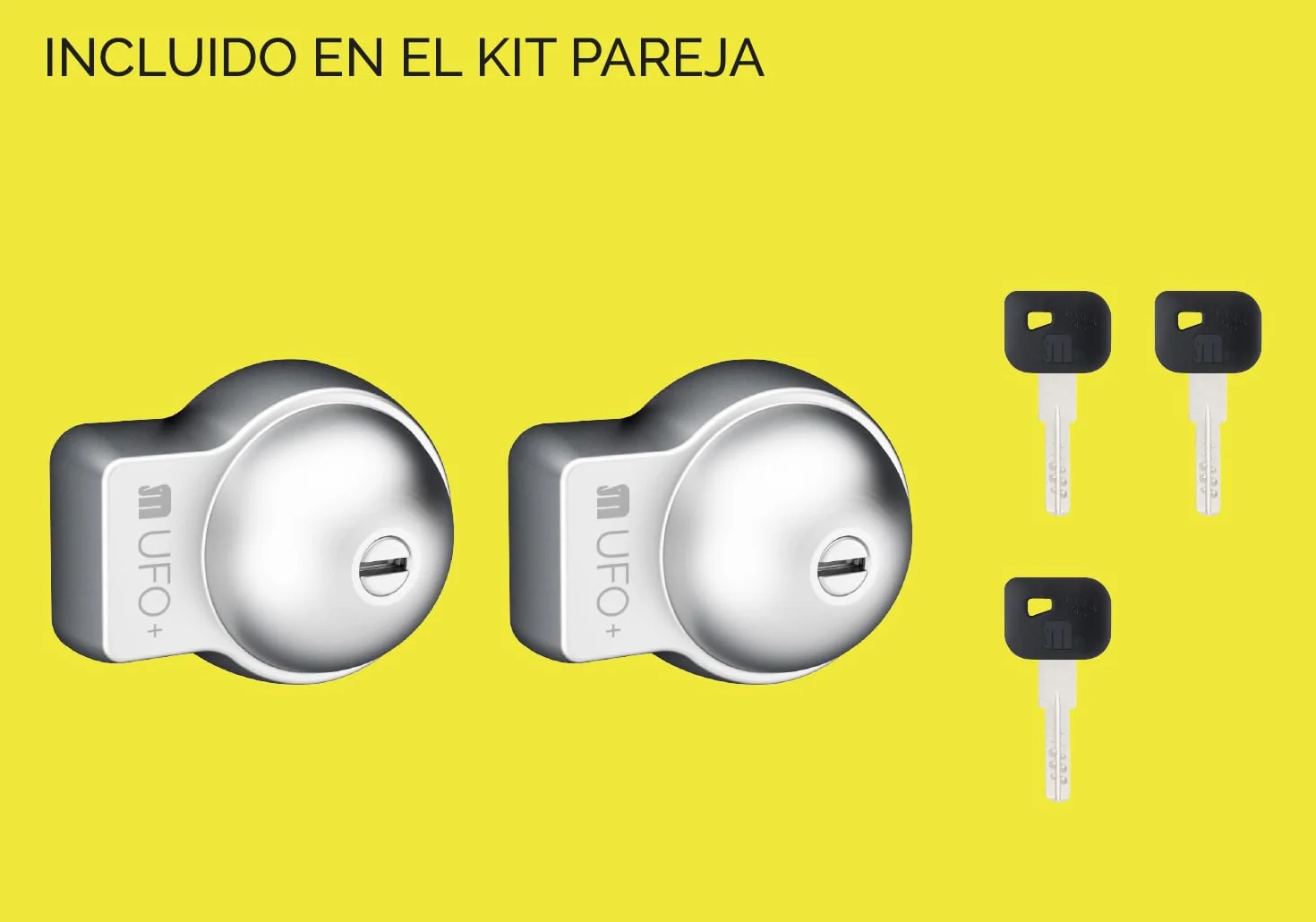Juego de 2 Cerraduras Antirrobo para Furgoneta UFO+