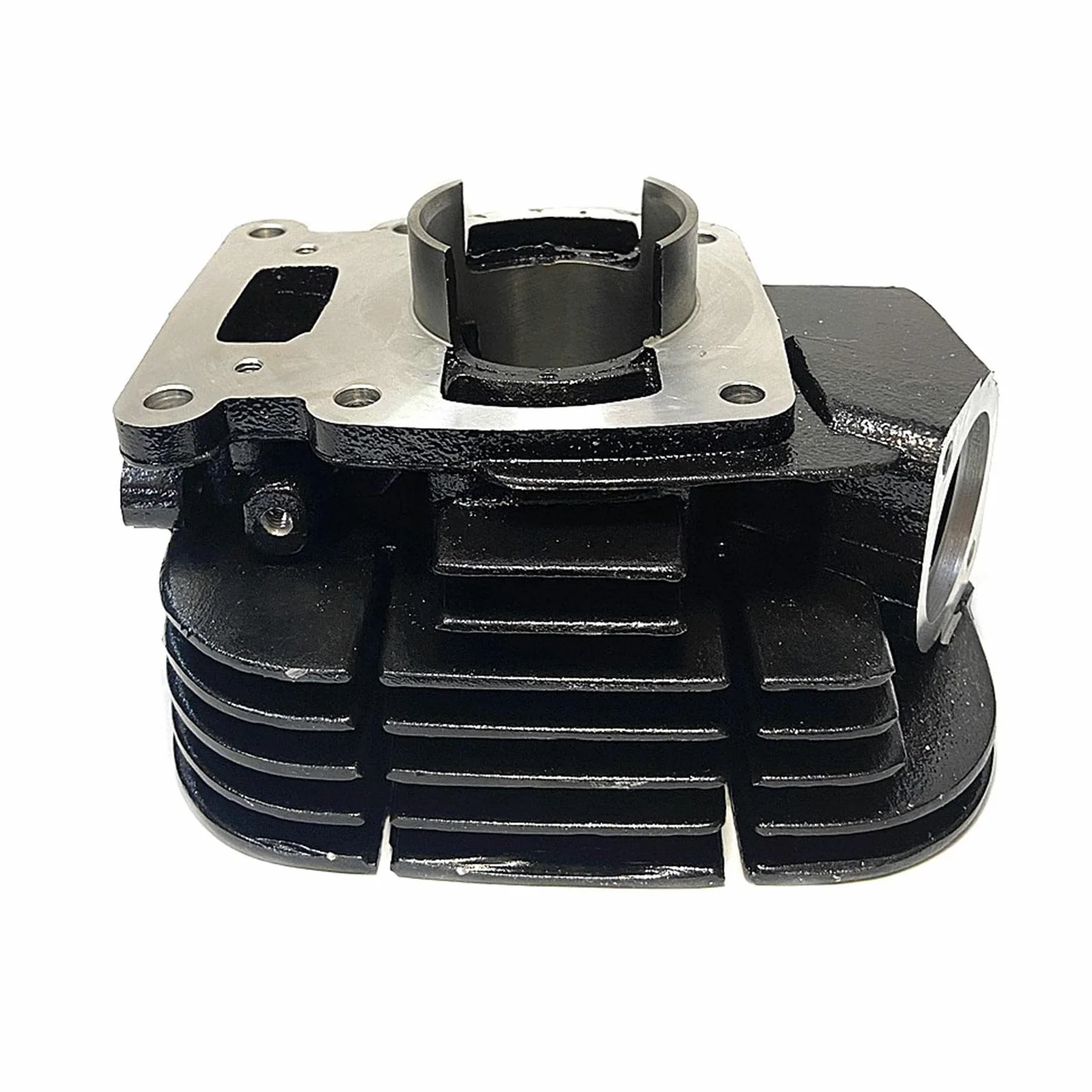 Milageto Kit Cilindro Pistón para TS125 Dos Aros Pistón Juego Juntas Pasador Aleación de Aluminio Componentes Motor Recambio Directo Adecuado para