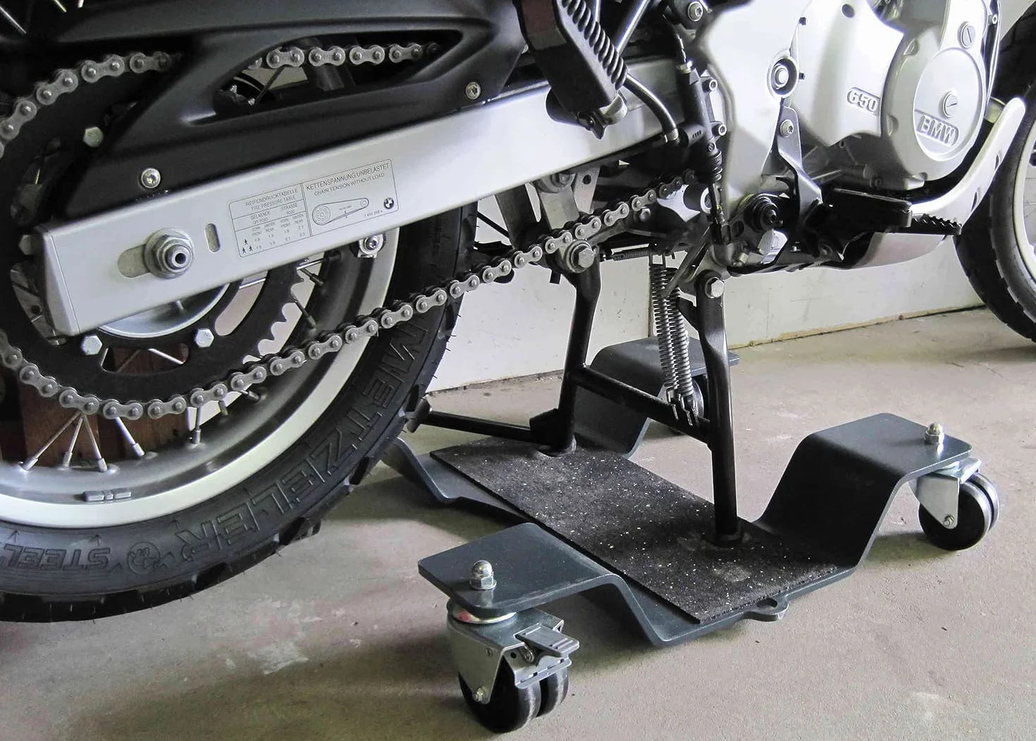 Plataforma para maniobrar la rueda de la moto RH-S 320, producto nuevo (capacidad de carga: 320 kg)