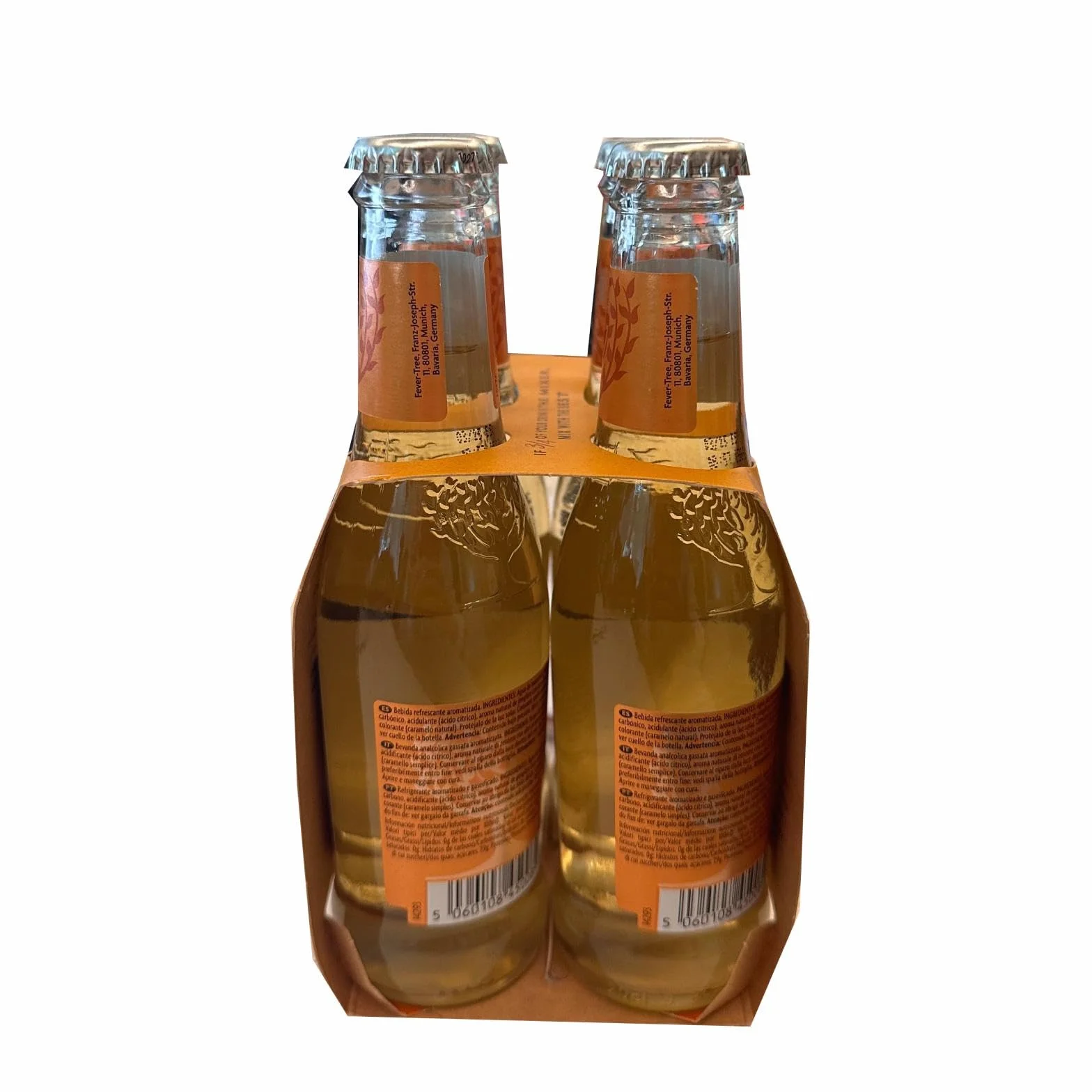 Fever-Tree Ginger Ale 4 x 200 ml Pack of 6