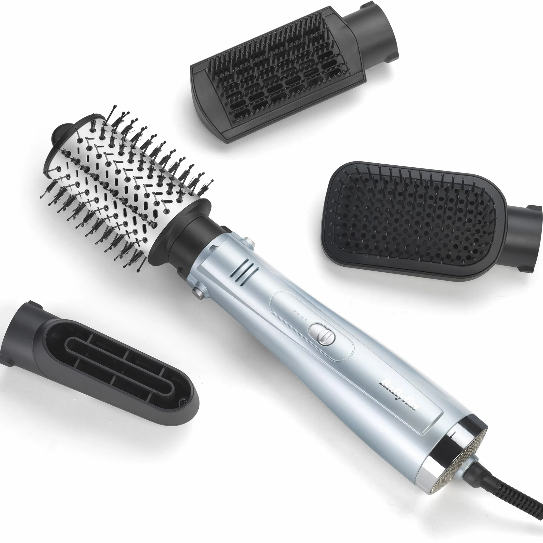 BaByliss Hydro Fusion AS774E Cepillo secador de pelo 4 en 1 Antiencrespamiento Azul