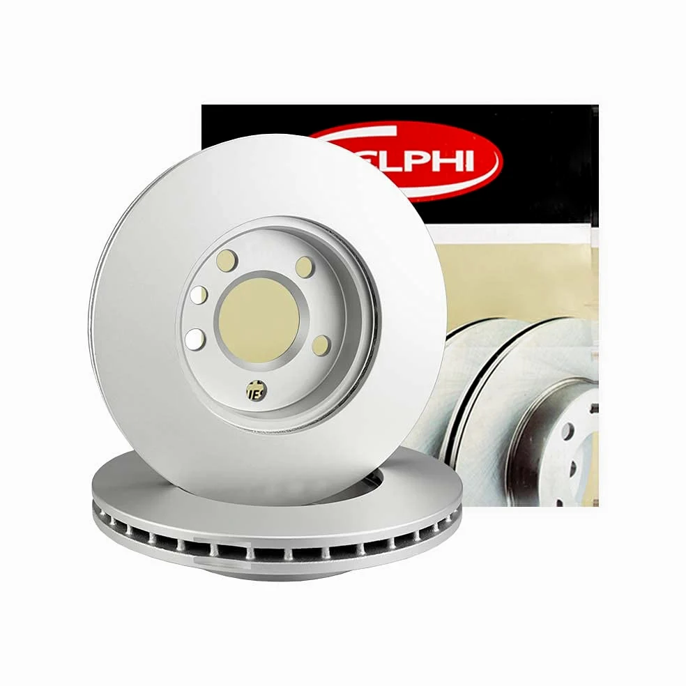 Delphi Juego de discos de freno delanteros ventilados, diámetro de 296 mm, 2 unidades Bg5013C