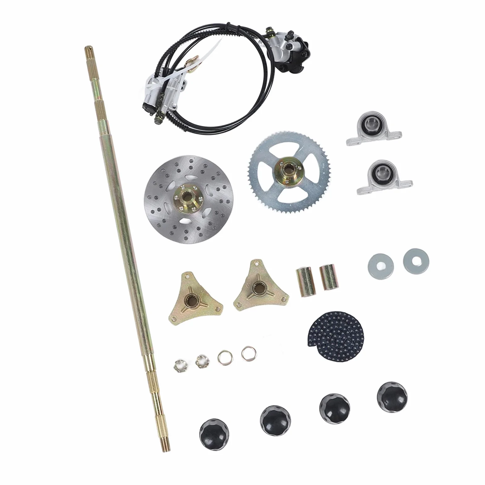 Kit de Montaje de Eje Vivo Trasero Go Kart de 29 Pulgadas, Quads ATV de Alto Rendimiento, Mejora Material Metálico Duradero
