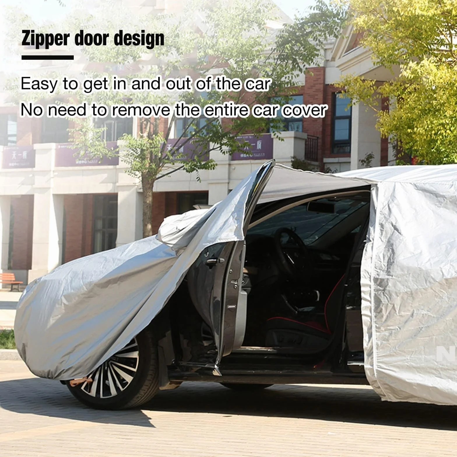 Funda Coche Exterior Hecho para Citroen C4 Picasso 2007-2021, Funda para Coche, Lona Coche, Impermeable Respirable Anti-UV Resistente Al Polvo Lluvia Nieve Rasguño x107lkbx601