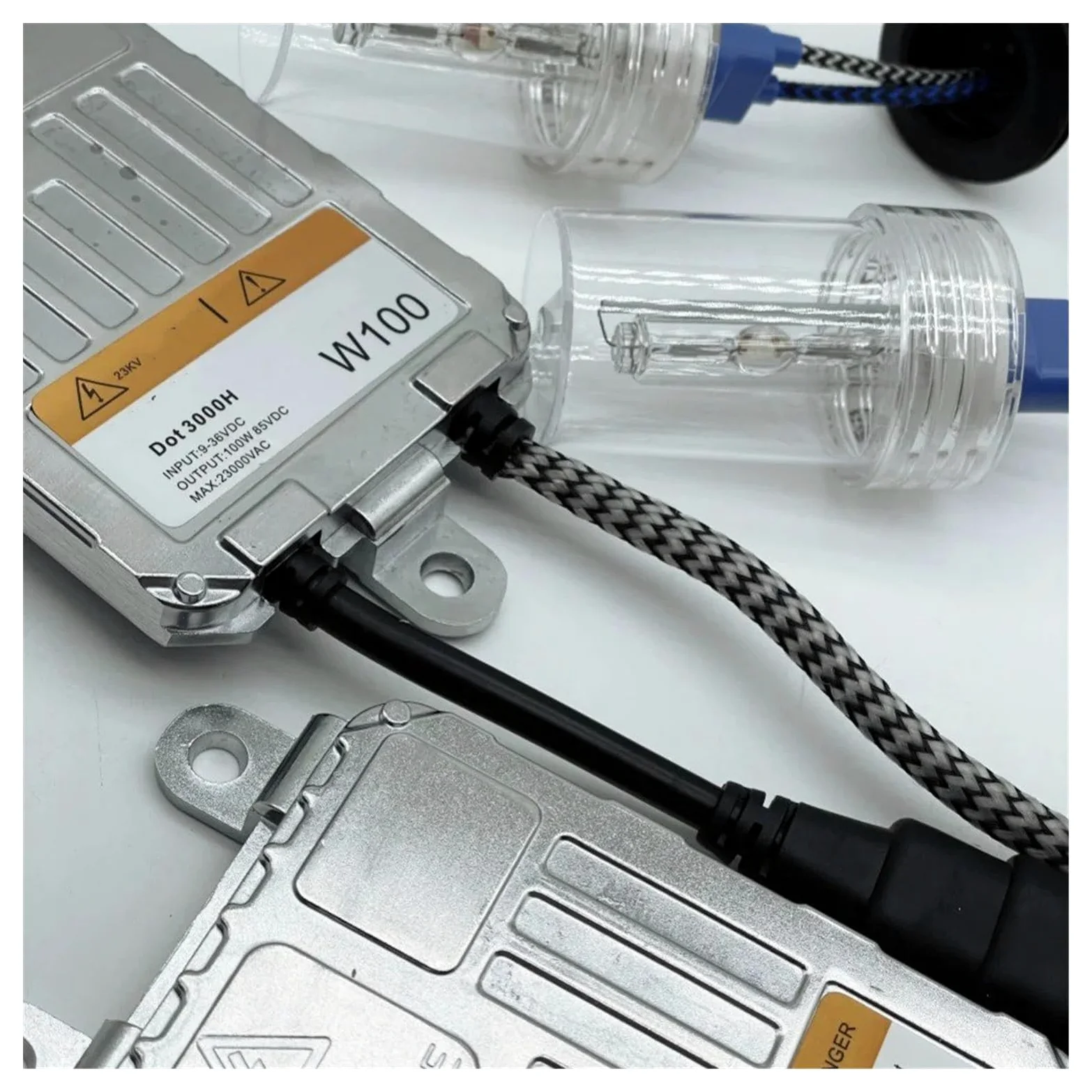 12V 24V 100W Kit De Balasto HID Xenon Bombilla Luz Coche H1 H3 H7 H11 9005 9006 4300k 6000k 8000k Lámpara Faro Automático Balasto De Xenón(8000K,H7)