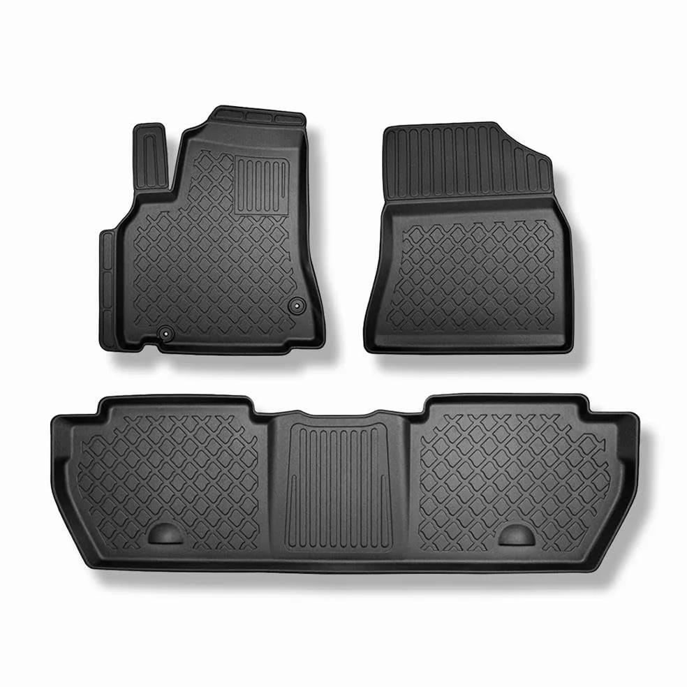 Mossa Alfombrillas de TPE para Peugeot Partner II Furgoneta 2008-2018