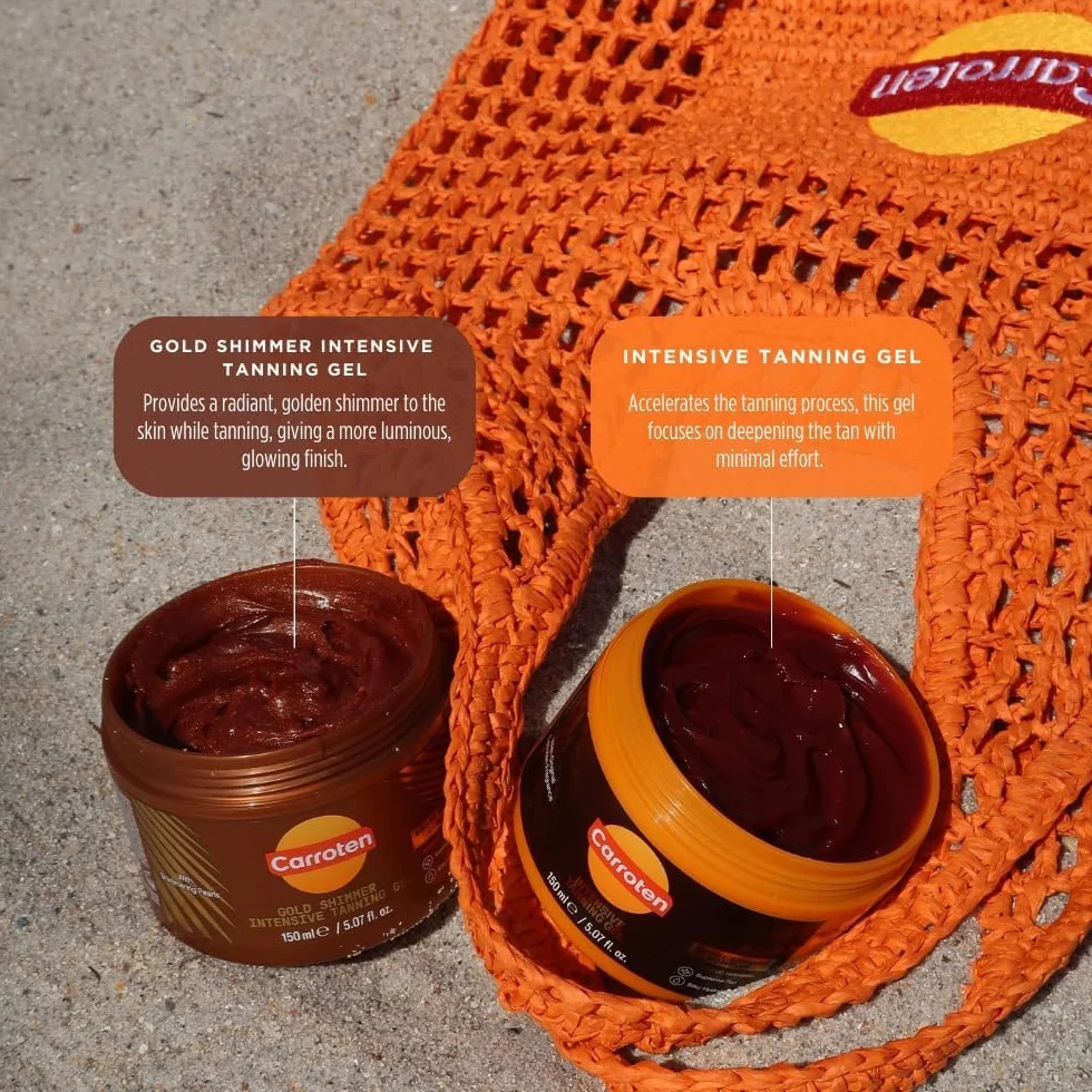 Carroten Gold Shimmer Gel Acelerador del Bronceado Crema Bronceadora 150 ml