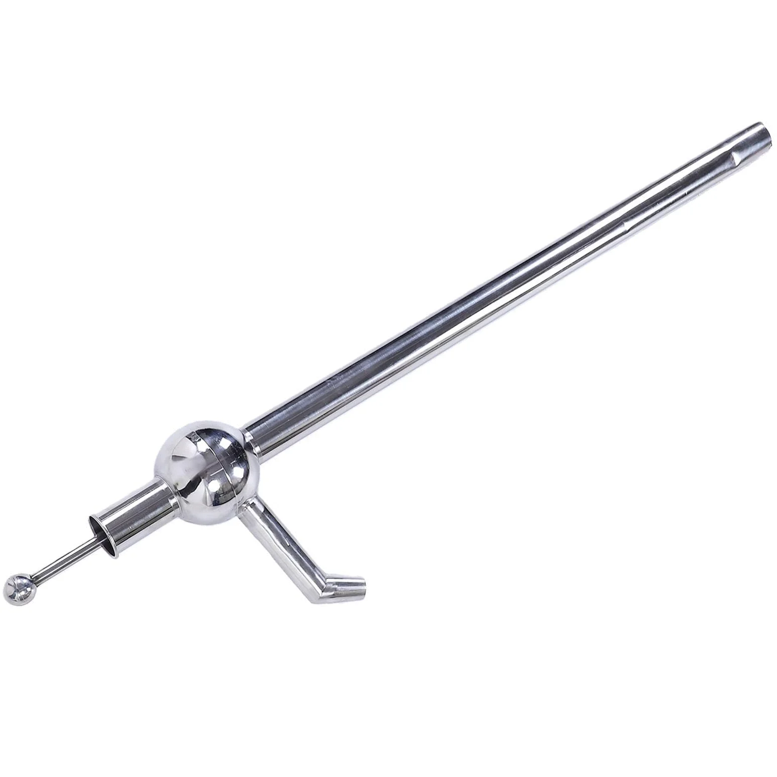 PUSOKEI Bomba de Aceite Manual de Acero Inoxidable, Bomba de Transferencia de Portátil, Extractor de Sifón Manual para Agua Derv Vino Aceite de Oliva Líquidos Corrosivos 95 Cm