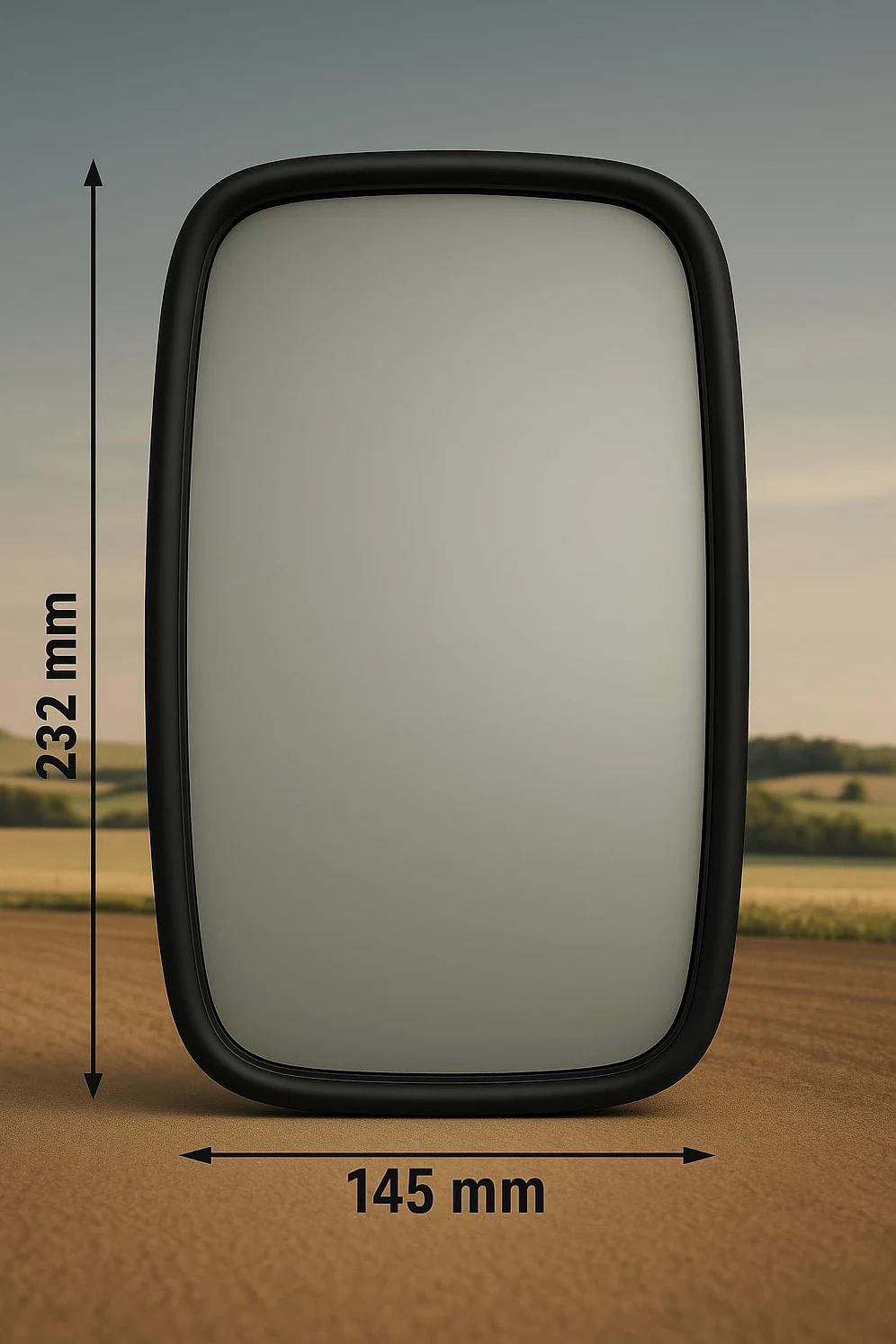 2 espejos retrovisores exteriores ø18 Bagger Transporter Traktor 230 x 145 mm Soporte de espejo