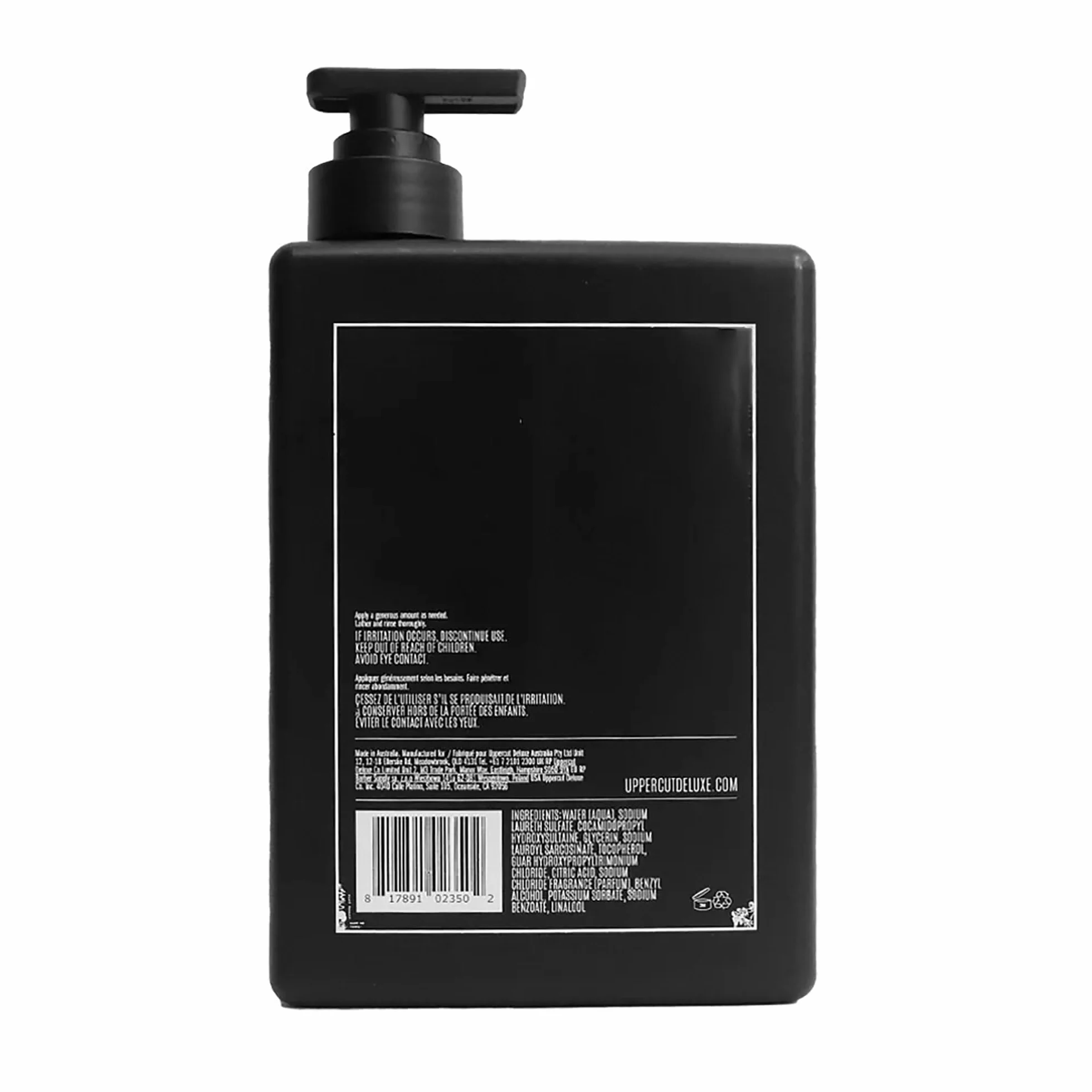 Uppercut Deluxe Gel de lavado 3 en 1 1 litro
