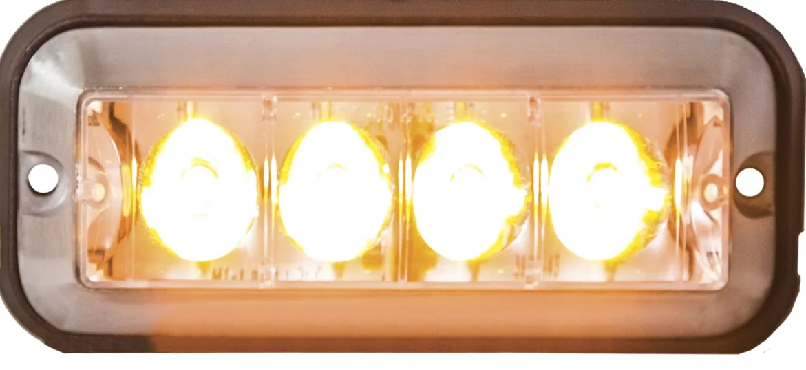 Buyers Products 8891004 Amber LED Strobe Light (4-7/8in RECT) by Buyers Products