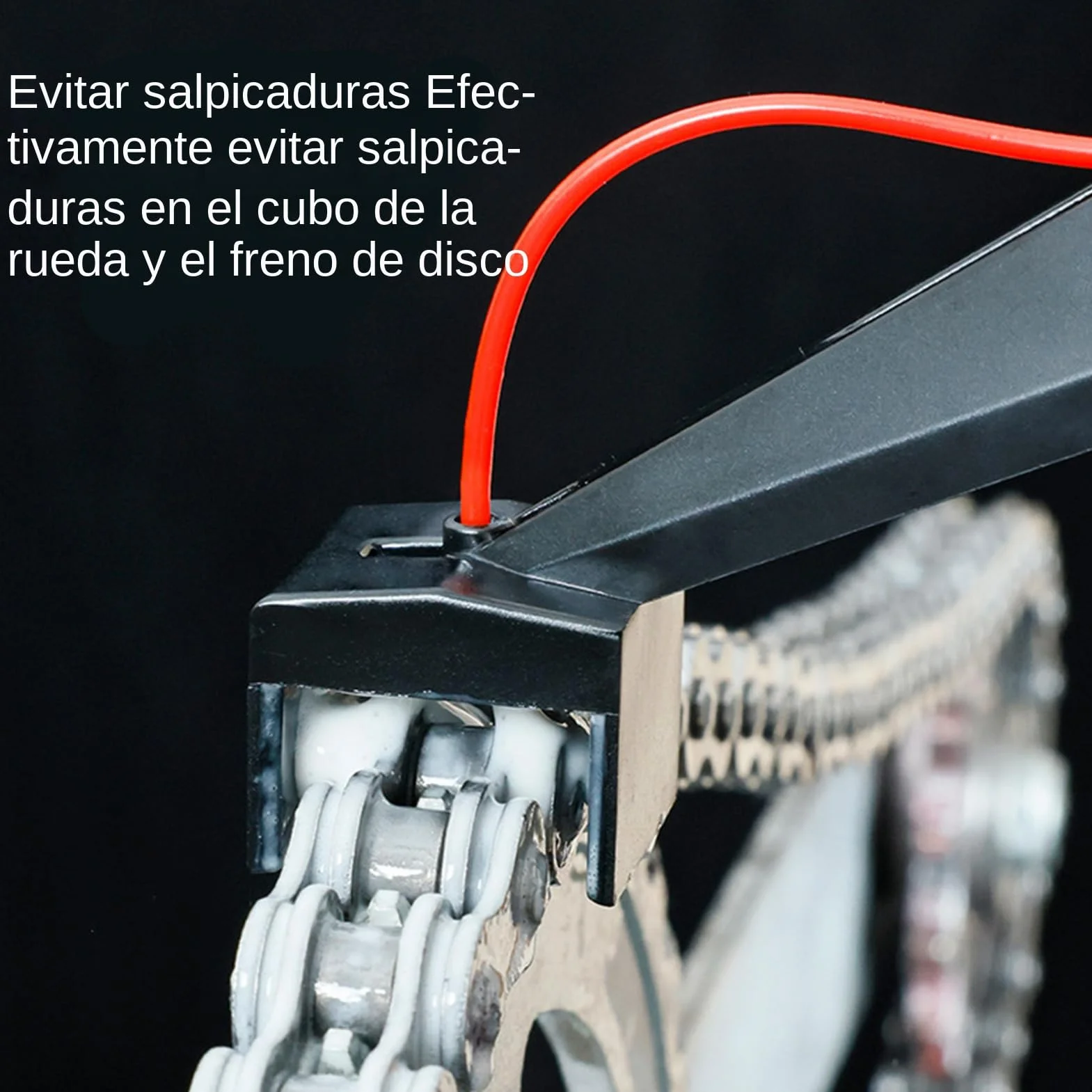 2 Pack Aplicador De Lubricante para Cadena De Motocicleta, Ayuda para Limpieza -a Motocicleta, Engrasador Cadena Par-a Lubricante Ca-Dena, Cera, Desengrasante Cad-