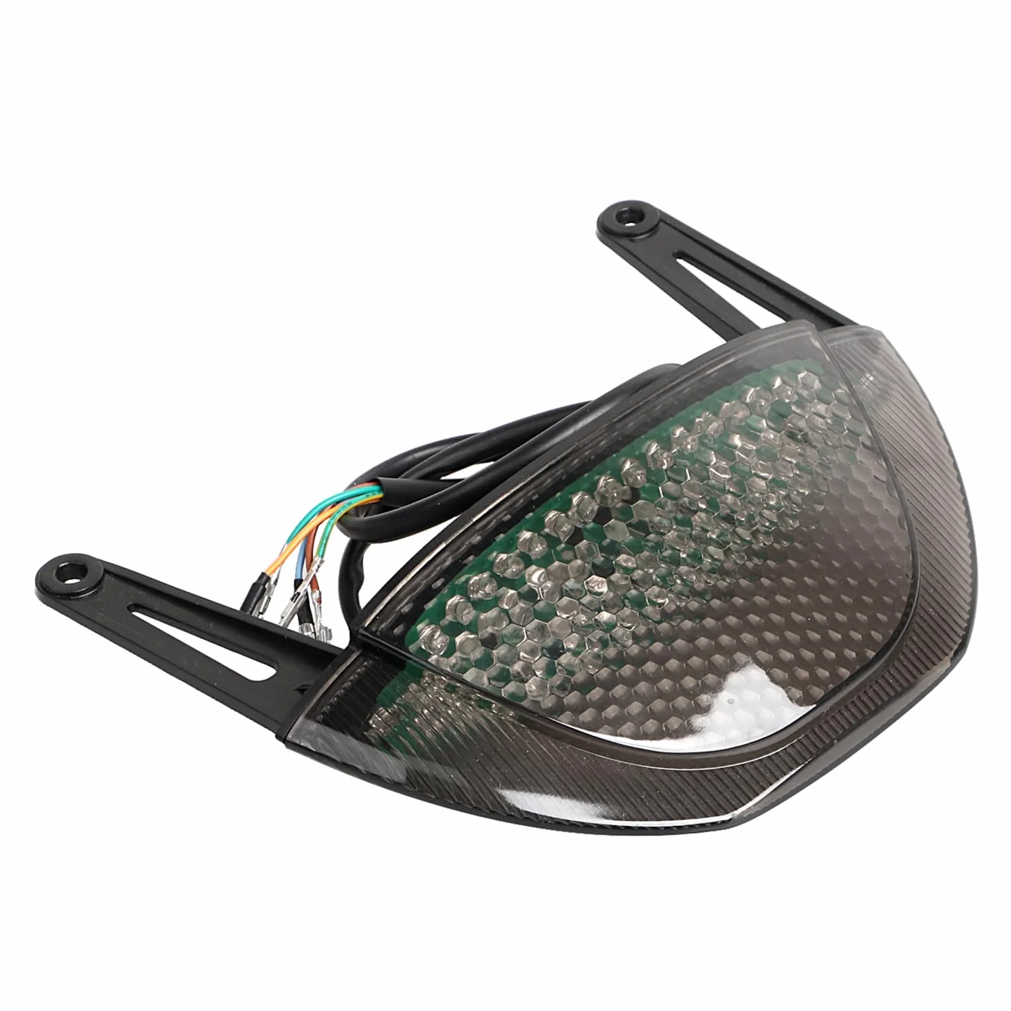 Piloto trasero LED Freno Intermitentes Integrados Ahumado Para H-onda CBR600RR 2007-2012