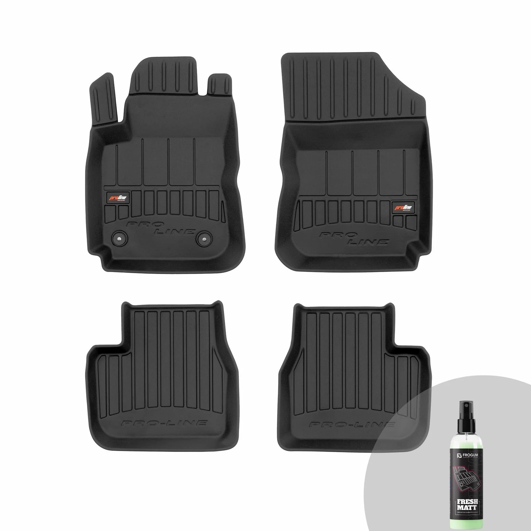 FROGUM ProLine 3D Alfombrillas de Goma para Coche exclusivas Alfombras para Citroën C4 Cactus 2014-2020 | Los Bordes más Altos | Tamaño
