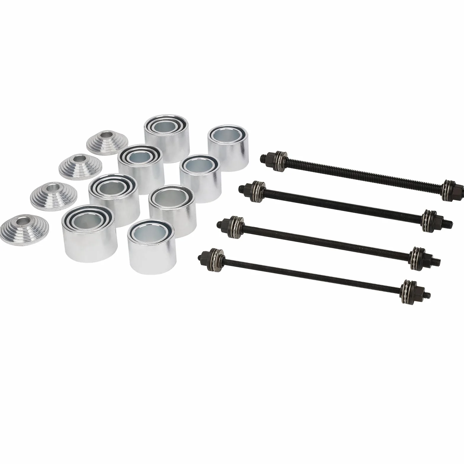 BOOMSTART Juego de rodamientos silenciosos de 28 piezas, prensa de rodamientos de rueda, kit de herramientas de bujes extractores con caja de almacenamiento, extractor, instalador para coche, camión y