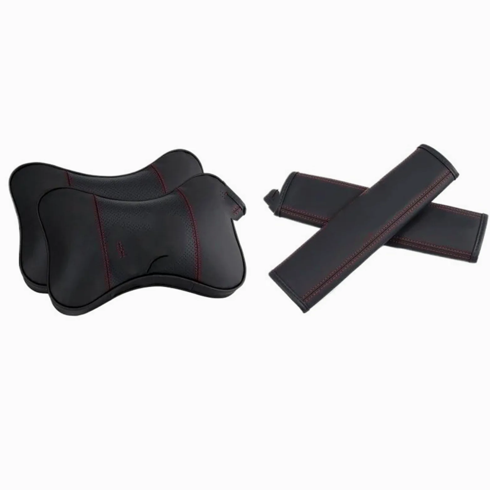 Reposacabezas Coche Cojin Compatible con Bmw accesorio asiento de coche almohada para el cuello reposacabezas cojín protección hombreras(D)
