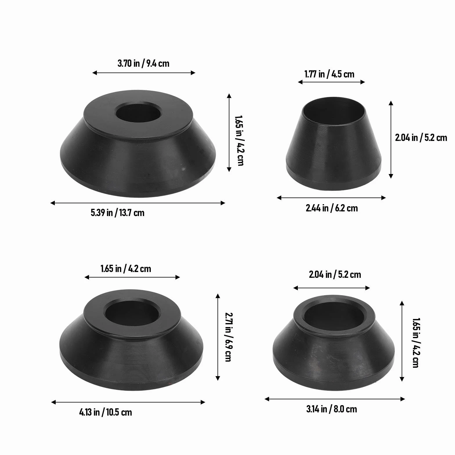 Ausla Cambiador de Neumáticos Manual Cono de Centrado Máquina Equilibradora de Metal Equilibrador de Neumáticos Eje de 38 Mm Cono de Equilibrio de Ruedas para SUV Camión Caravana con