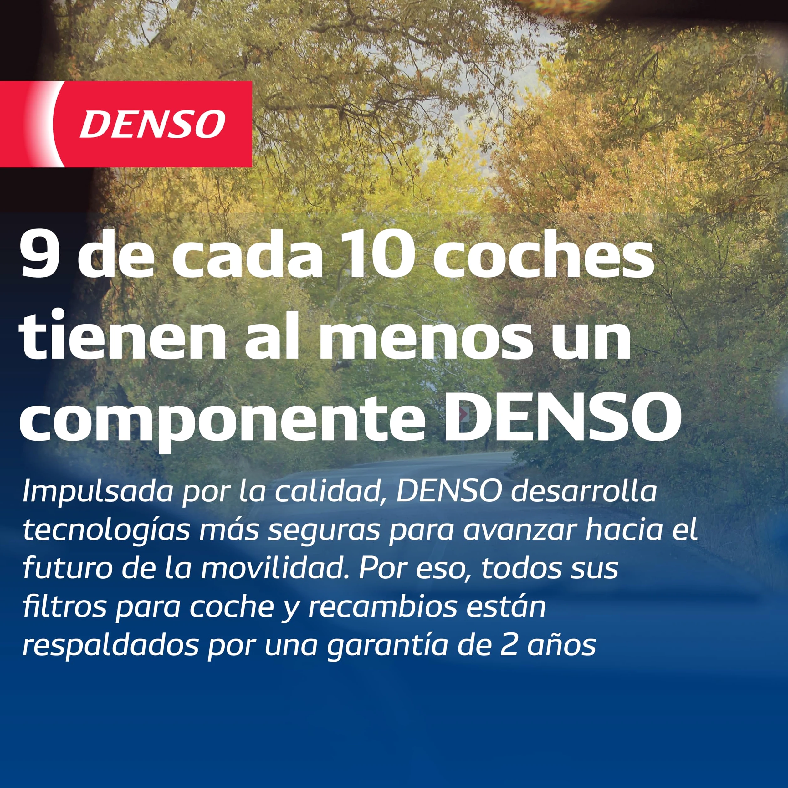 Filtro de habitáculo DENSO ClearAir+ (Referencia DCF841A) Filtración de 5 capas con protección antibacteriana, elimina hasta el 99% de bacterias y virus