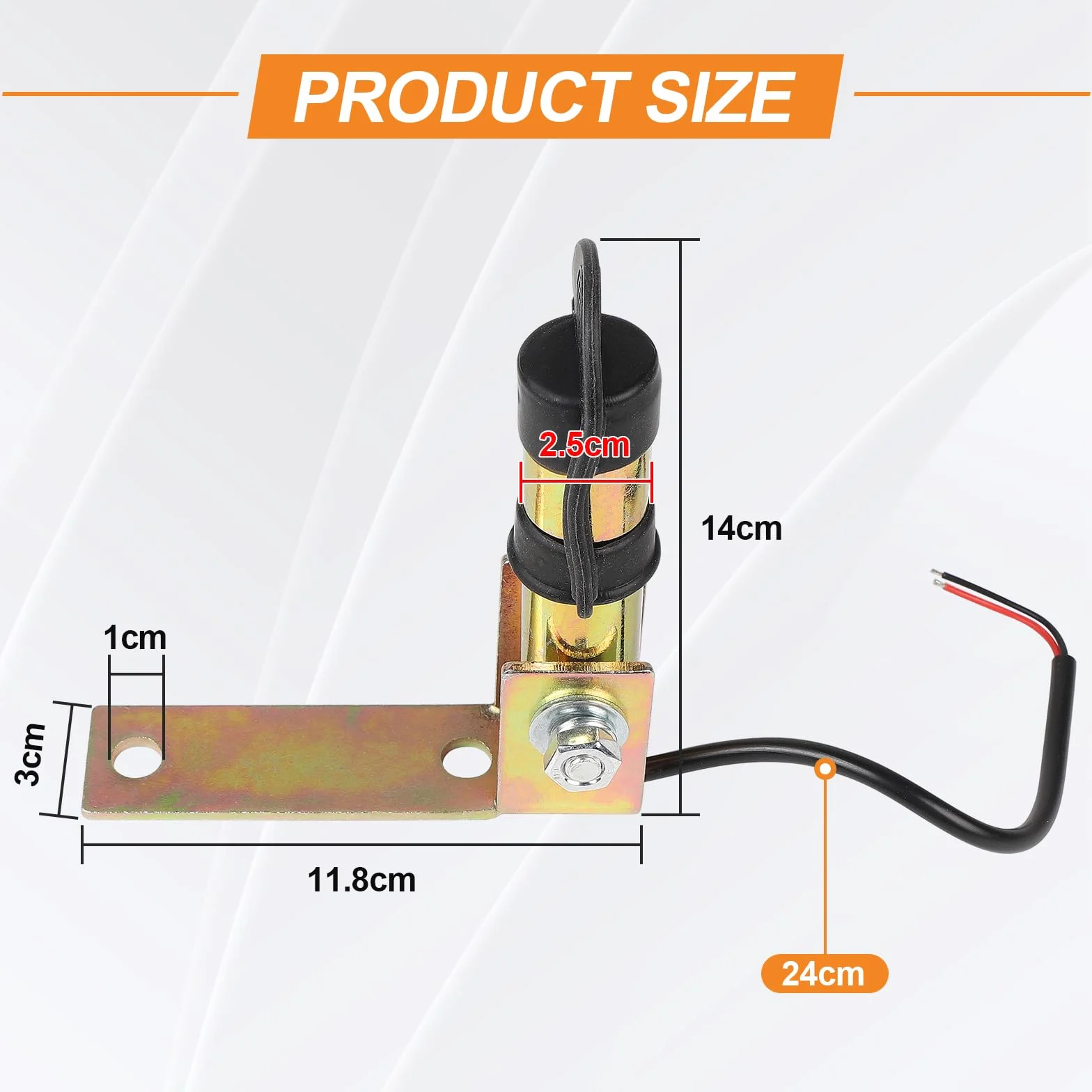 CPROSP Soporte Rotativo para Tractores Universal, Soporte Luz Giratoria con Cable y Tapa de Goma, Ángulo Ajustable
