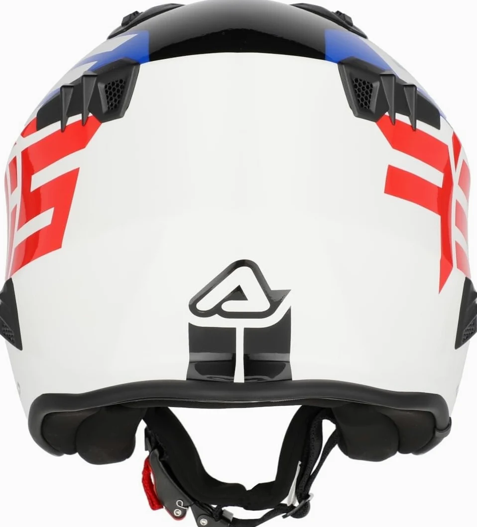 Acerbis Casco Jet Aria Graphic, Naranja flú/Negro, Talla S