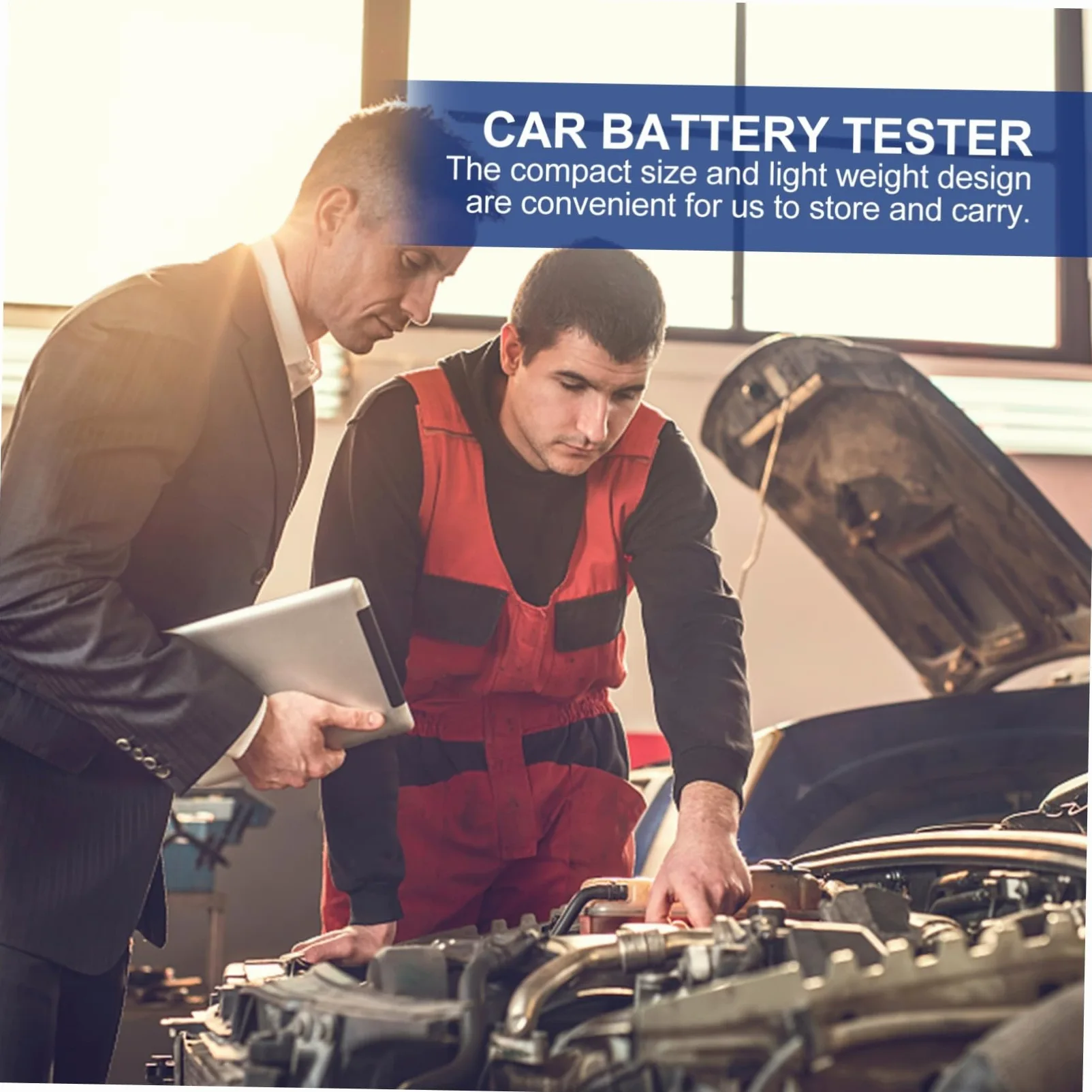 MAGICLULU Comprobador De Batería De Coche De Analizador De Baterías Para Coche Herramienta De Diagnóstico Útil Para Automóvil Equipo De Prueba Duradero Para Mantenimiento De Vehículos