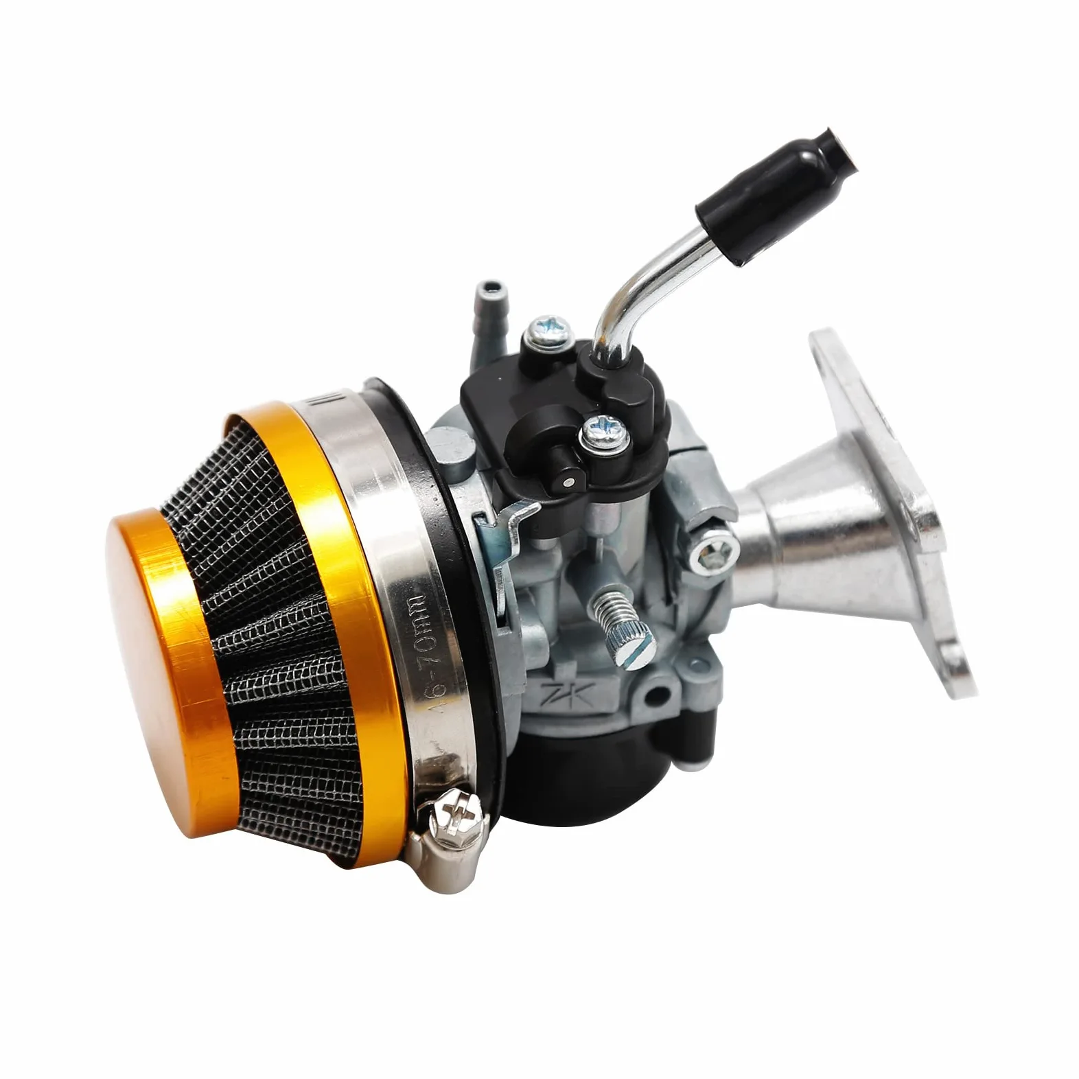 Kit de juntas de admisión de filtro de aire de carburador de 2 tiempos para motocicleta ATV 47cc 49cc amarillo
