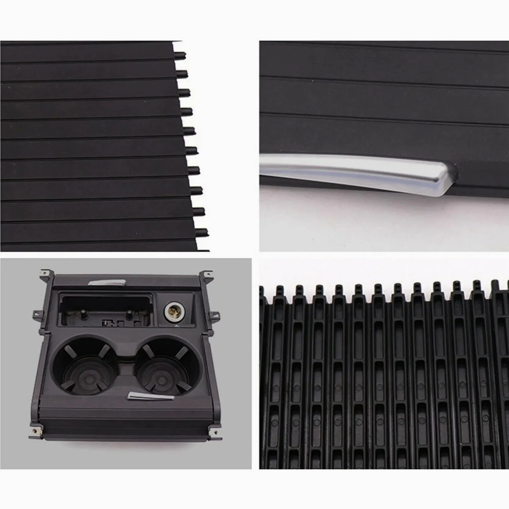 Cubierta de persiana Enrollable for portavasos de Consola Central de sección Delantera/Trasera de Coche, for, for BMW, X5 X6 E70 E71 2007-2014 51166954943