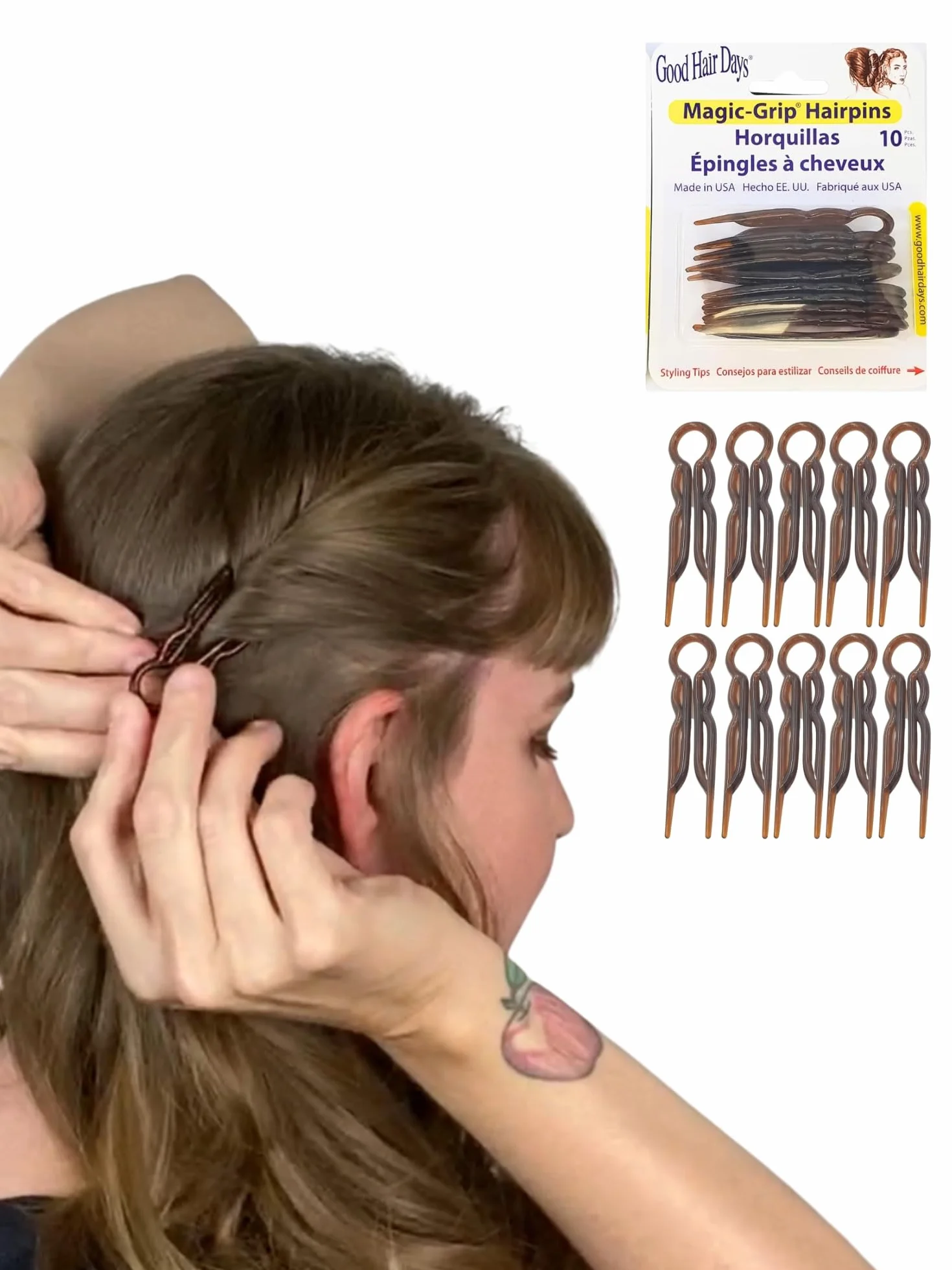 Magic empuñadura de horquillas para el pelo 10 unidades