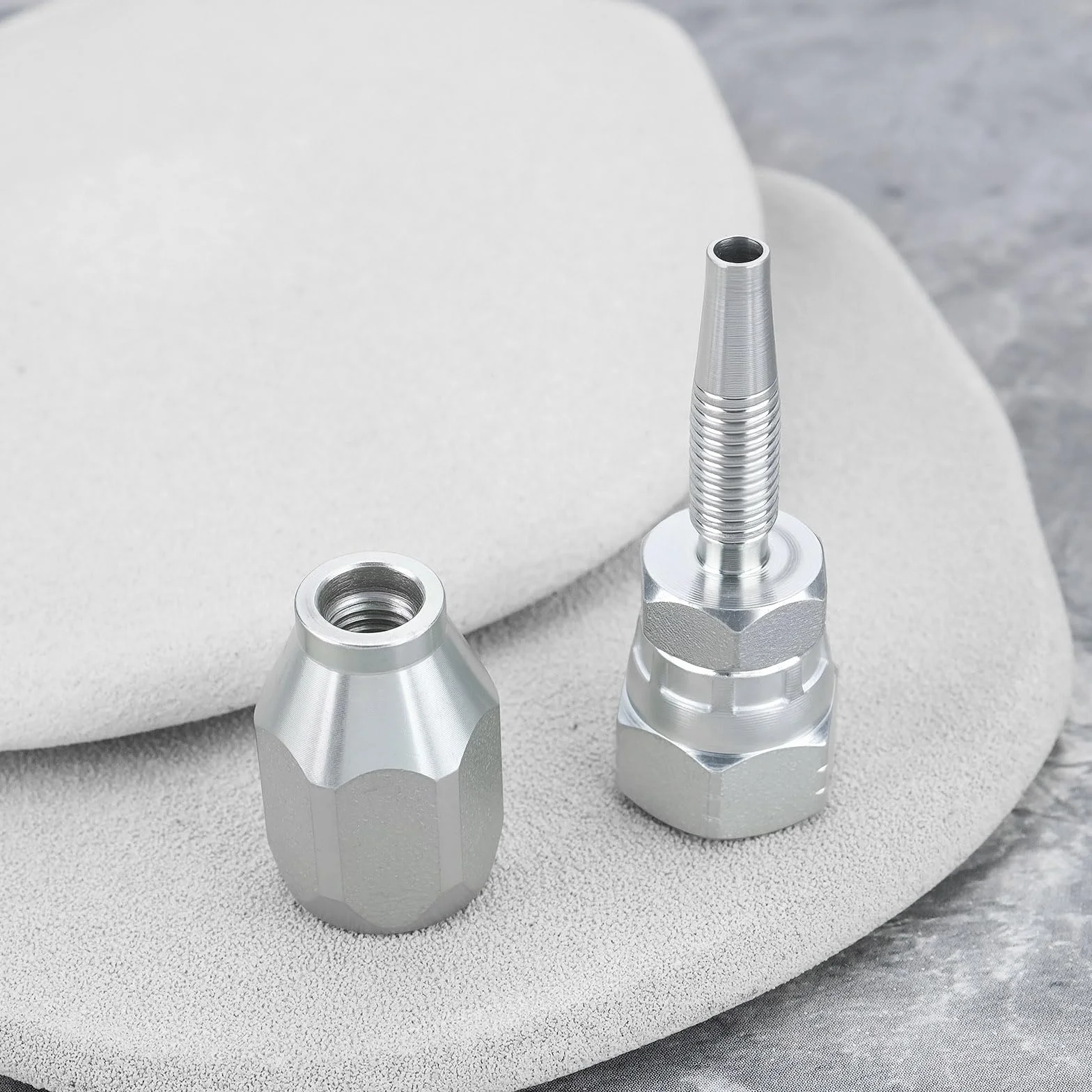 OTOTEC accesorios de manguera hidráulica reutilizables BSP 1/4 pulgadas R1T 1SN