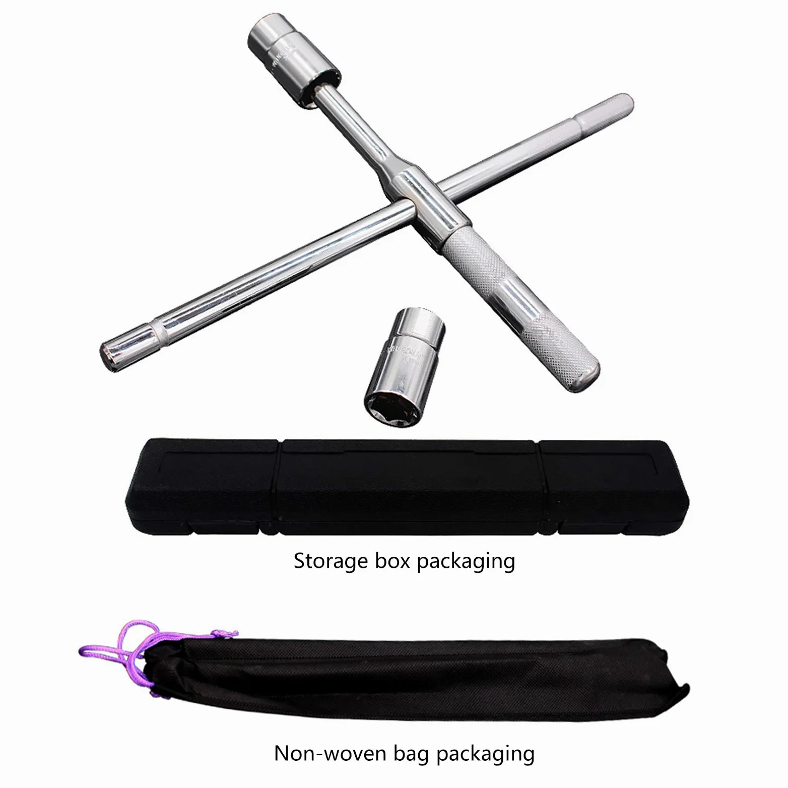 Llave de rueda para llave cruzada para soporte de rueda cruzada, herramienta de reparación de ruedas de coche para reemplazo de neumáticos de coche, juego de llaves de rueda de 17-23 m