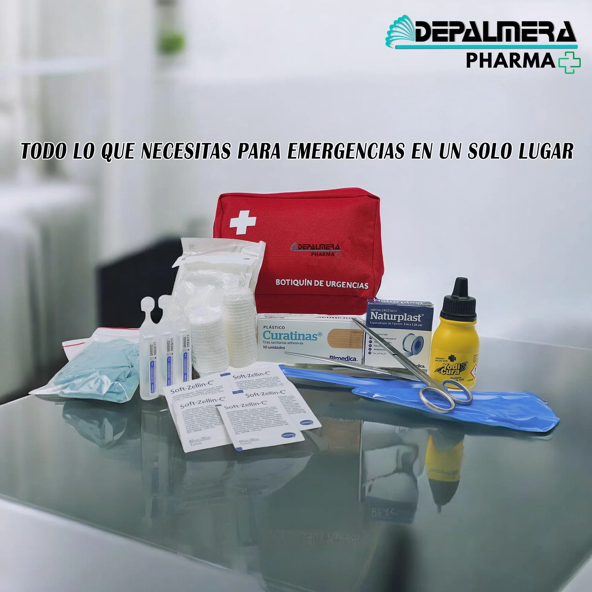 Pharma Botiquín Primeros Auxilios Neceser Extensible Completo Emergencia Homologado Rojo
