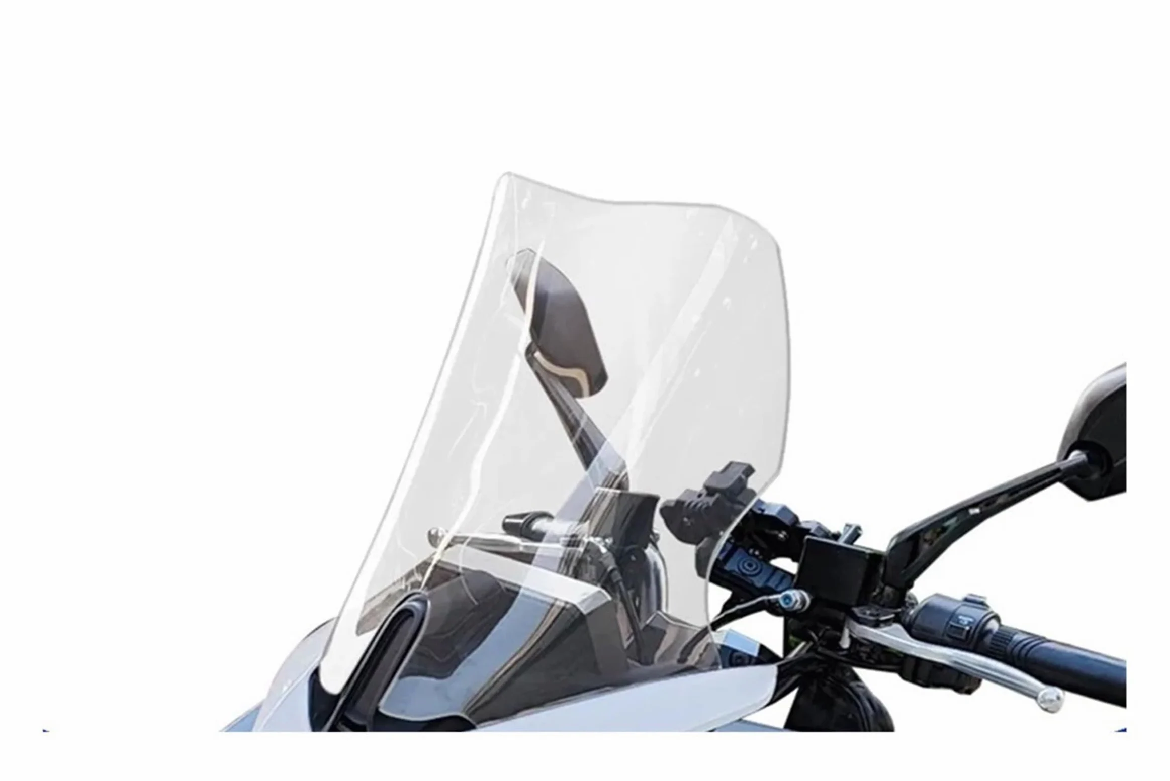 Parabrisas Pantalla Moto Kit De Deflectores Viento para Motocicletas para S&ym Jet 14 Y para EVO 125, 150 200. Incluye Parabrisas Delantero, Visera Completo