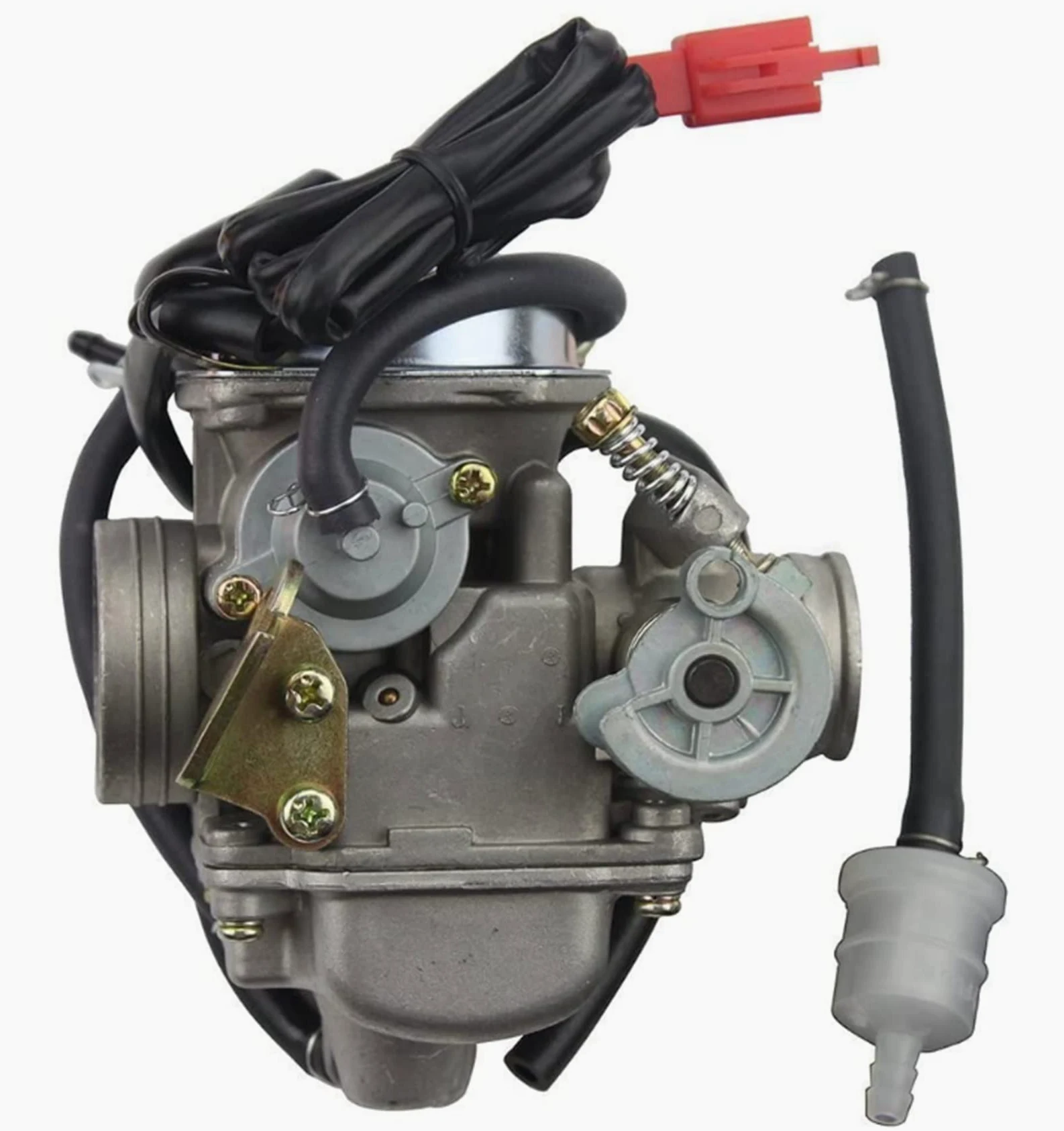 Carburador Carburador PD24J QMJ157 De 24 Mm para Motor De Ciclomotor para GY6 De 4 Tiempos 125cc 150cc ATV Go Kart Conjunto Carburador