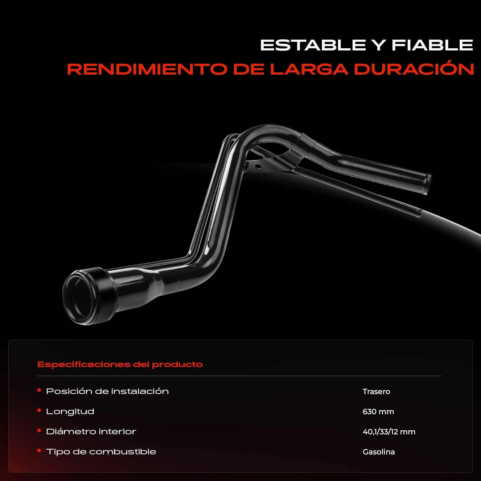 Frankberg Tubo de llenado de combustible cuello de llenado 77201-52021 | Compatible con: Yaris Verso P2, Yaris P1