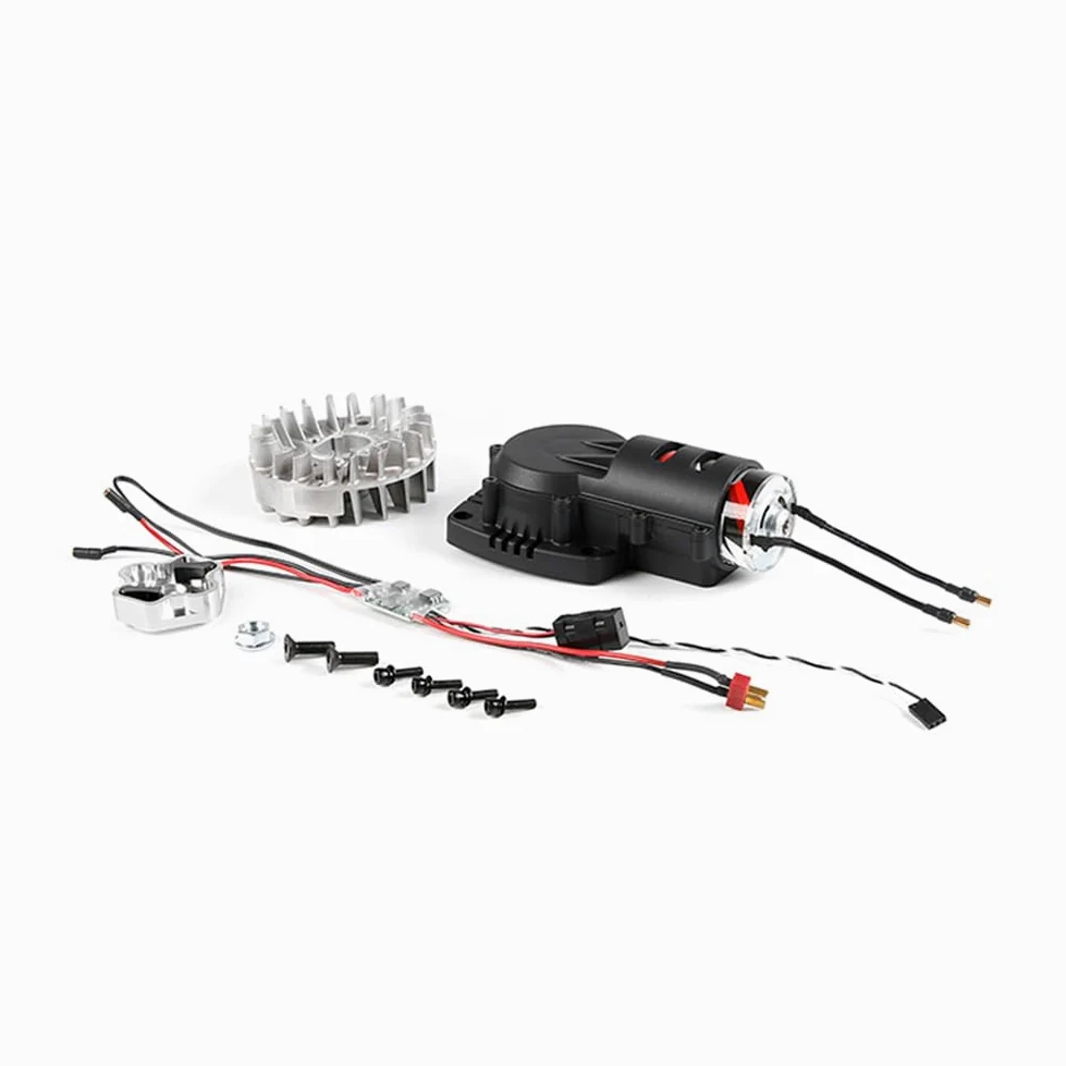 FLMLF Rc Car - Arrancador eléctrico de segunda generación + kit de volante de inercia para motor 23CC-45CC para 1/5 Hpi Rofun Km Rovan Baja Losi 5ive-T FG Redcat Parts