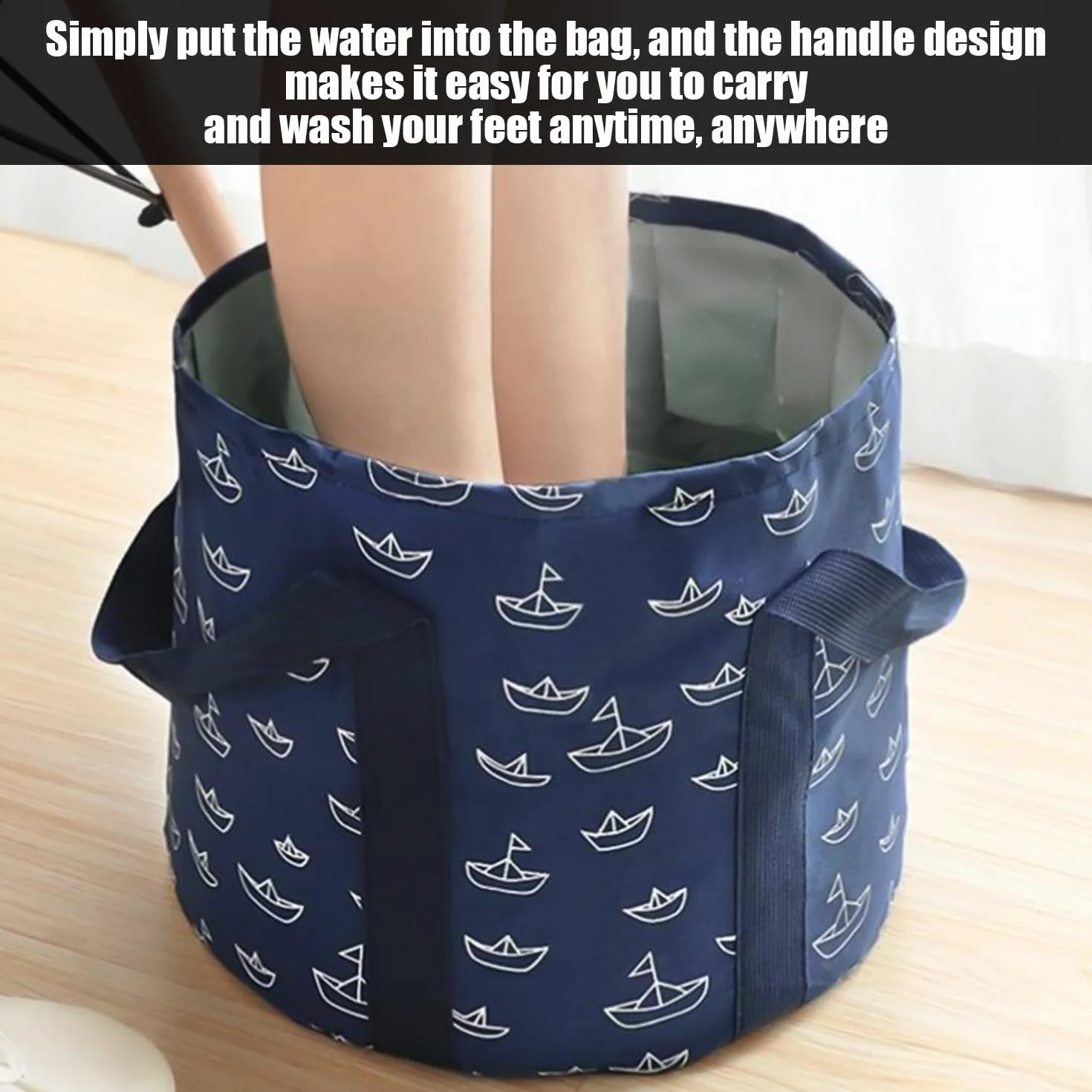 Pediluvio Plegable Portátil SPA para Pies con Lima