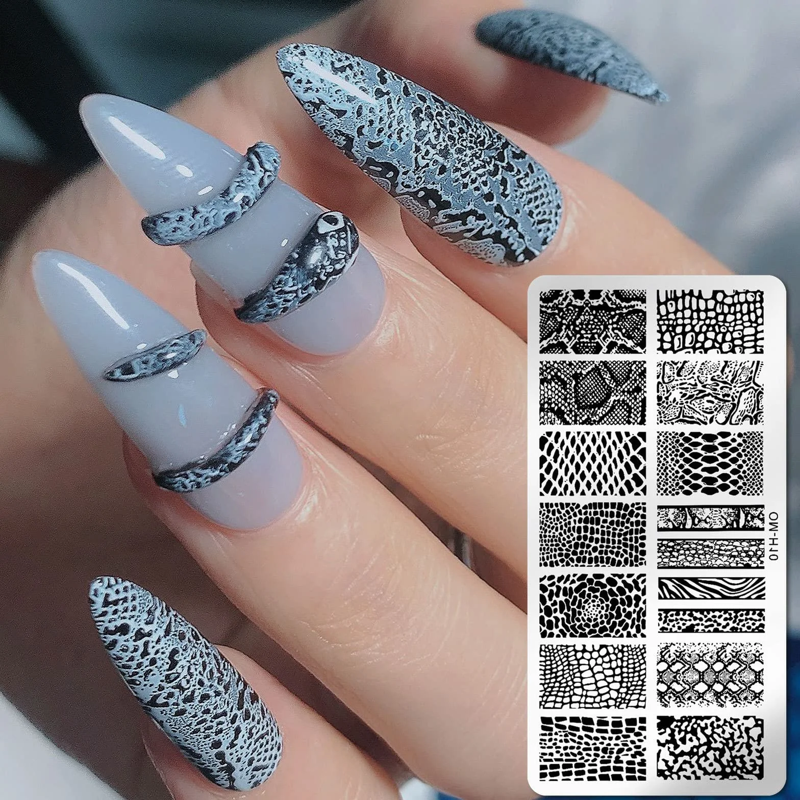 MWOOT 6 Piezas Placas Estampacion Uñas Nail Art Stamping