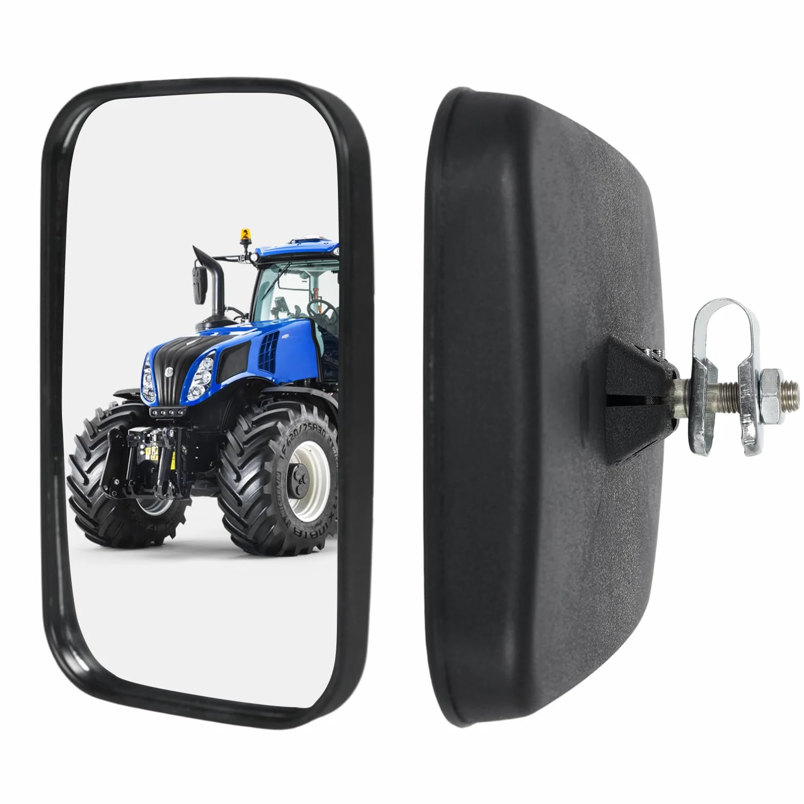 Espejos universales para tractor 25,5x16,3 cm PVC retrovisores camión autobús con carcasa soporte