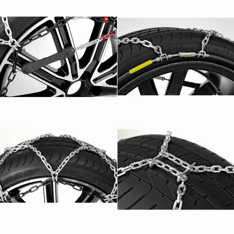 Cadenas DE Nieve para NEUMÁTICOS 185/80-15 CIRCULO 15" (16461) Pareja Cadena Coche Malla COMPACTA 12MM HOMOLOGADAS LAMPA para NEUMÁTICOS Llantas Coches Ice DE Emergencia