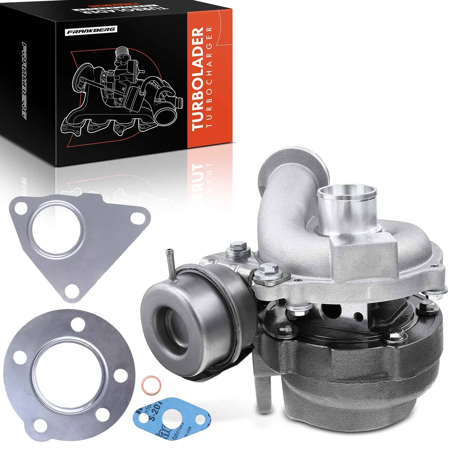 Frankberg Turbocompresor refrigerado por aceite BV39 8200405203 | Compatible con: Autobús NV200/Evalia, Scénic III JZ0/1, Tiida Hatchback C11, Saloon Tiida SC11, Cubo Z12