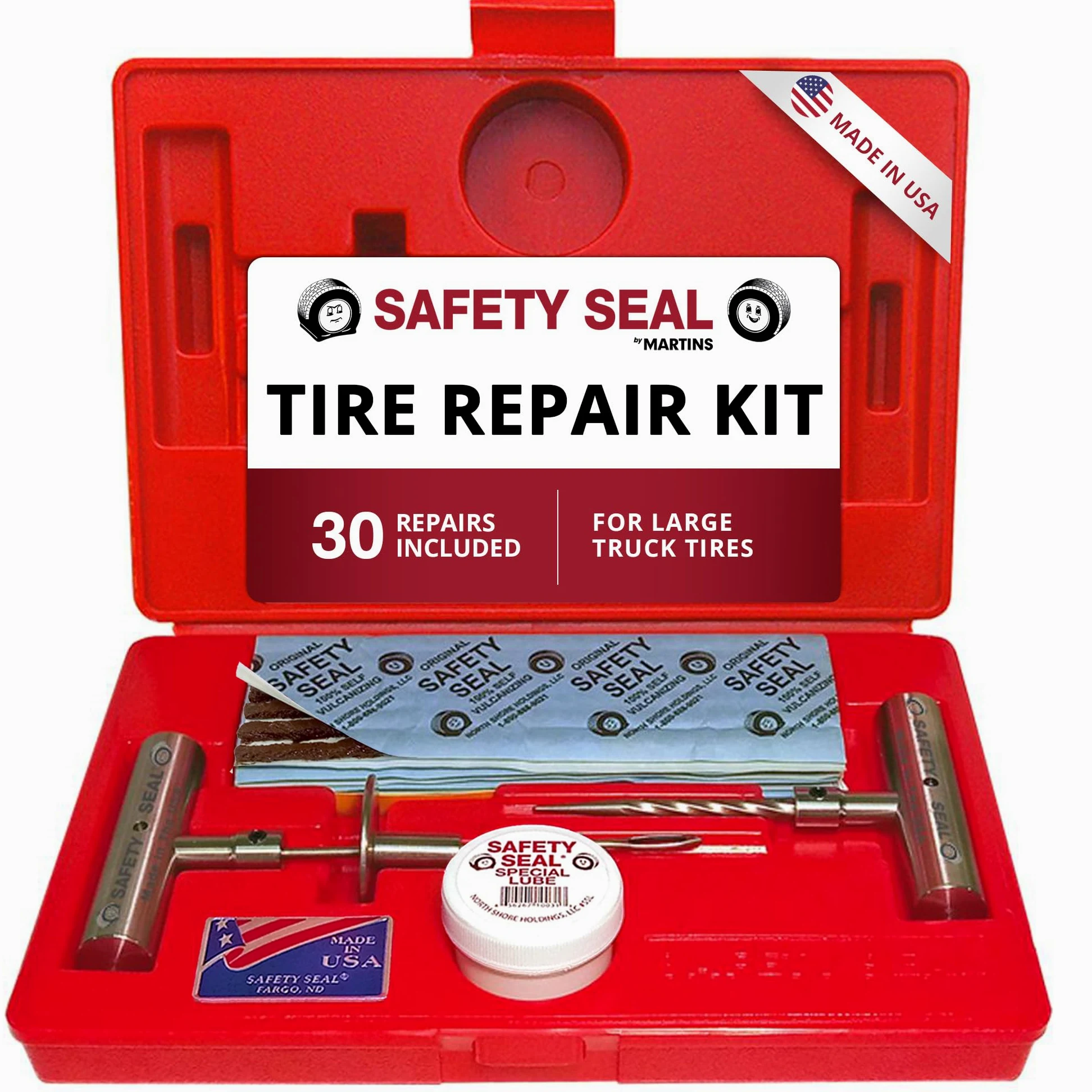 Safety Seal Kit de reparación de neumáticos de Lujo para camionetas de 30 a 8 Pulgadas (20 cm)