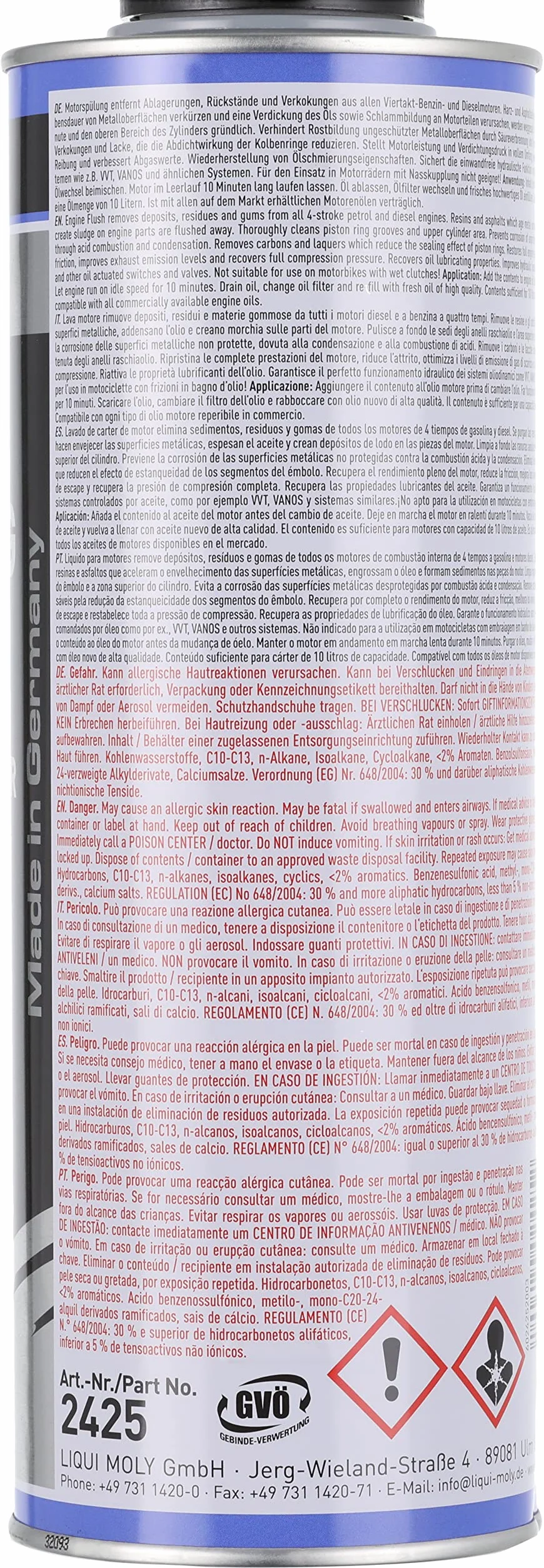 LIQUI MOLY Pro-Line Lavado de cárter de motor 1 L Aditivo de aceite 2425