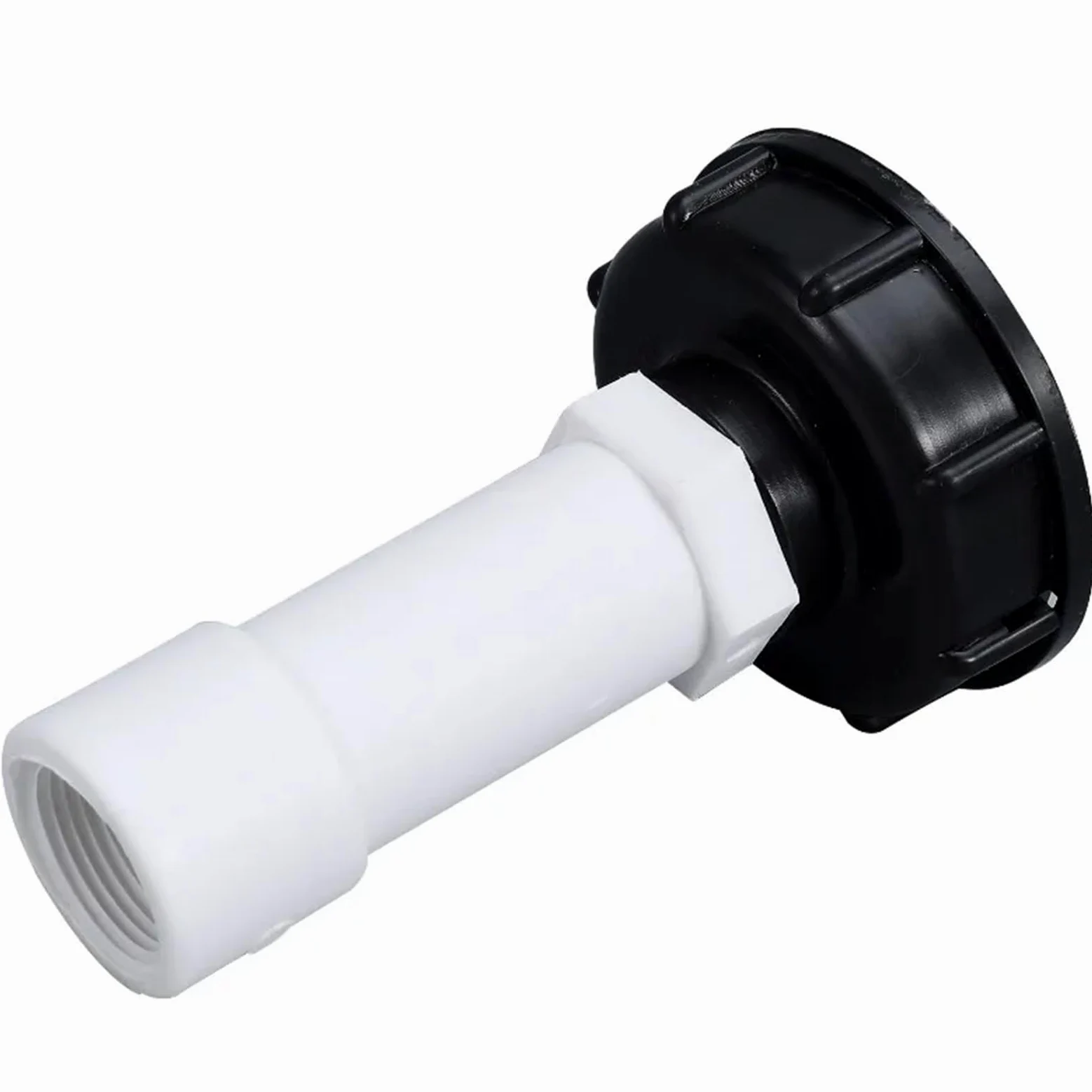 Adaptador for tanque IBC, conexión de manguera riego S60x6, conector rosca gruesa y válvula repuesto for tubo extensión 1/2", 3/4" 1"(2)