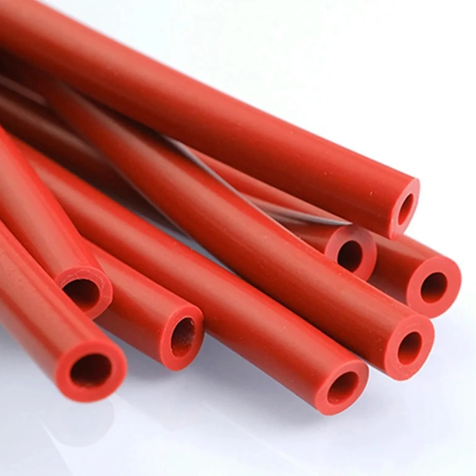 Tubo Gasolina Moto Tubo de silicona naranja y rojo resistente al calor, 2 m/juego, diámetro interior de 2 a 32 mm, for tanque de combustible de automóvil, tubo de enfriamiento al vacío, manguera de go