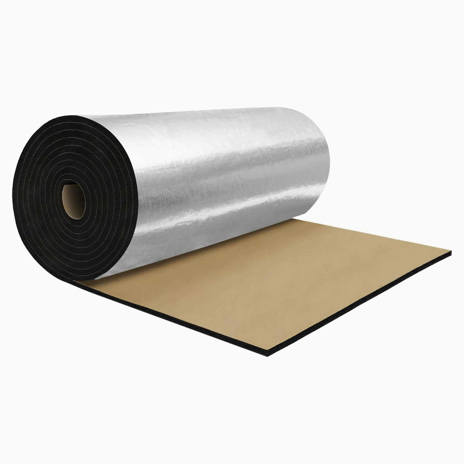 A ABSOPRO Aislante Termico Insonorizante Coche, Material De Protección Térmica, Autoadhesiva Para Capó De Motor De Barco Fibra de Vidrio, Espuma de Celda Cerrada 1pcs 203cmx50cmx5mm