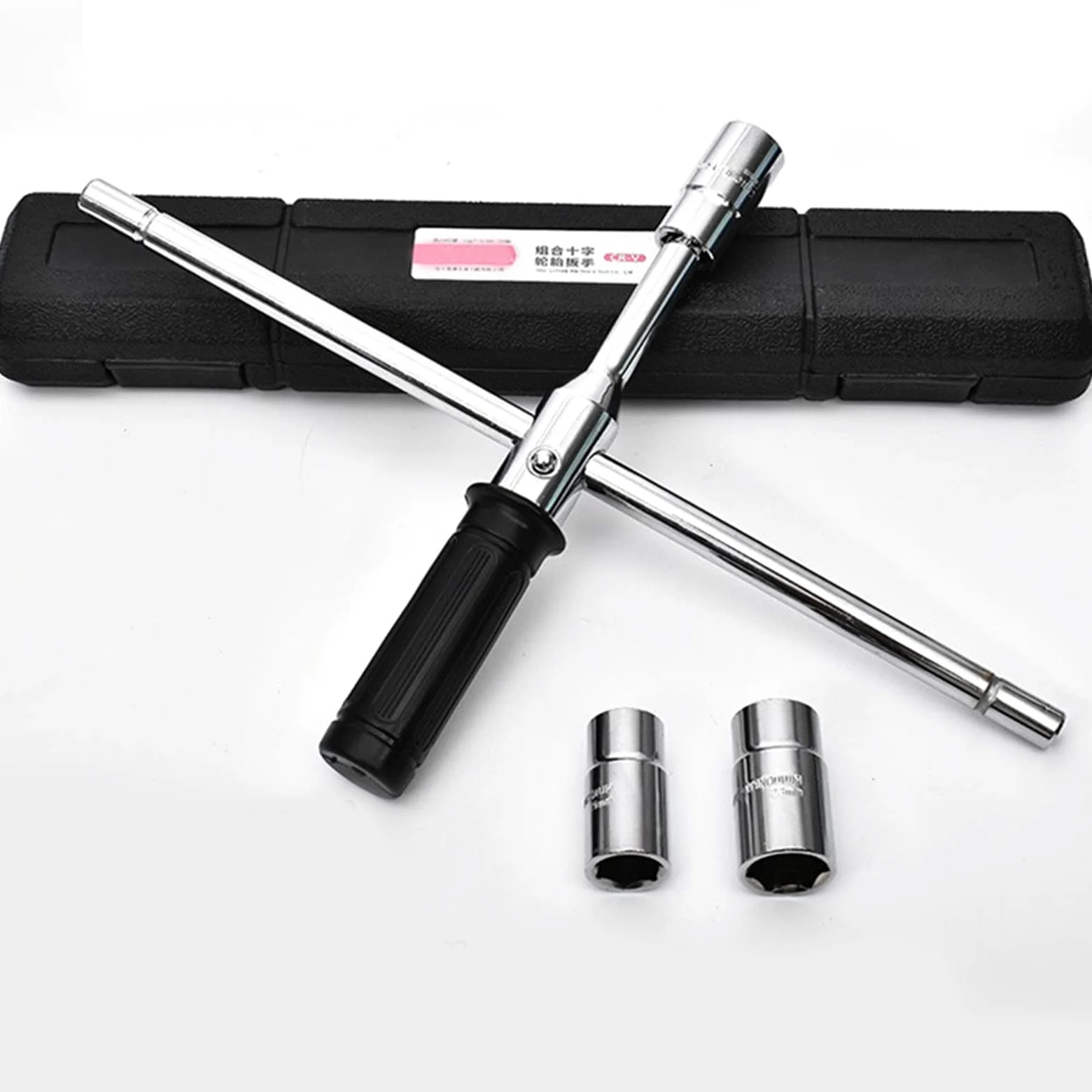 Llave de rueda, llave cruzada, removedor de zócalos de coche para reemplazo de neumáticos de 17-23 mm, pintura de reparación