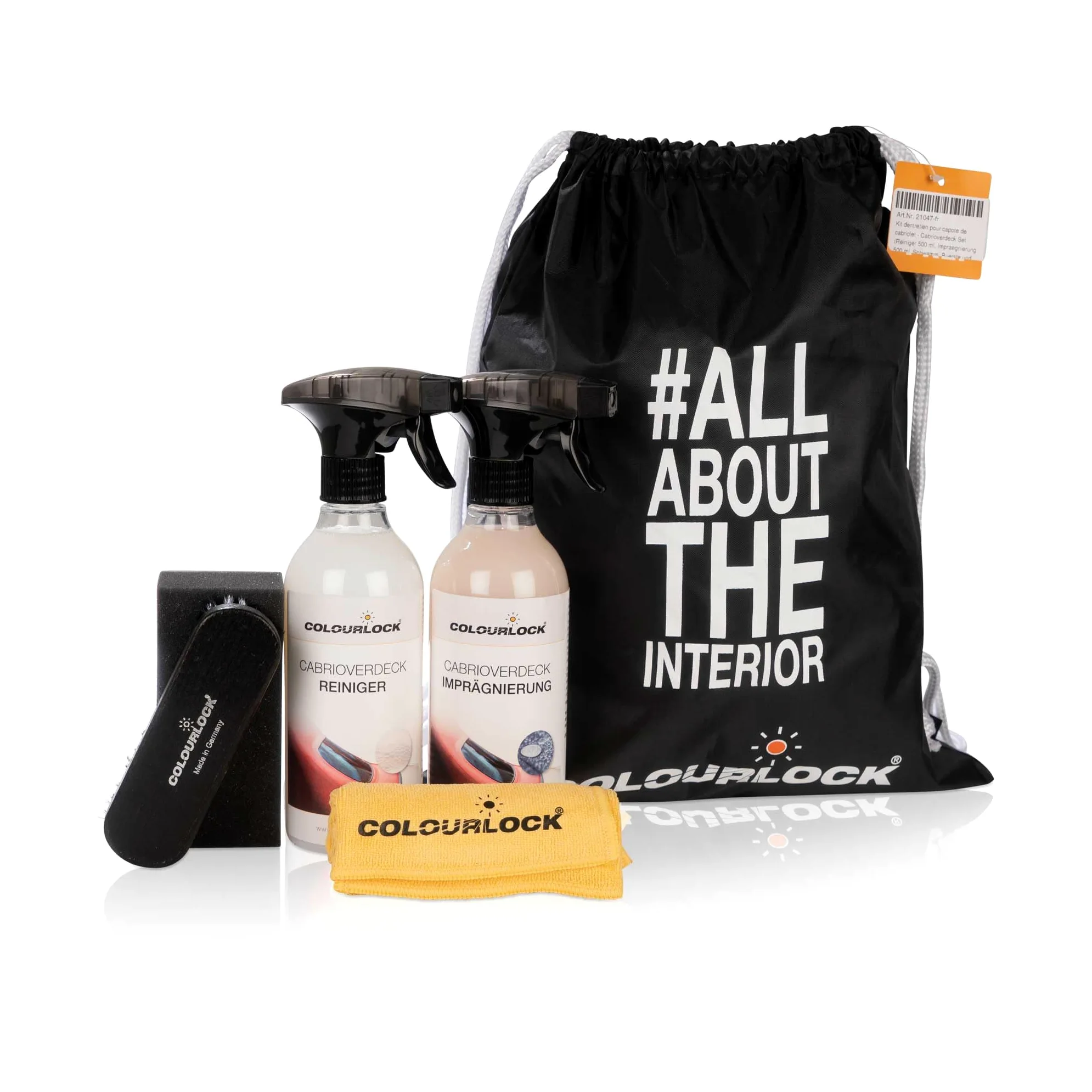 COLOURLOCK Kit de limpieza y cuidado para capota convertible, limpiador e impregnación de textiles premium, 500 ml, ideal para los amantes de los descapotables