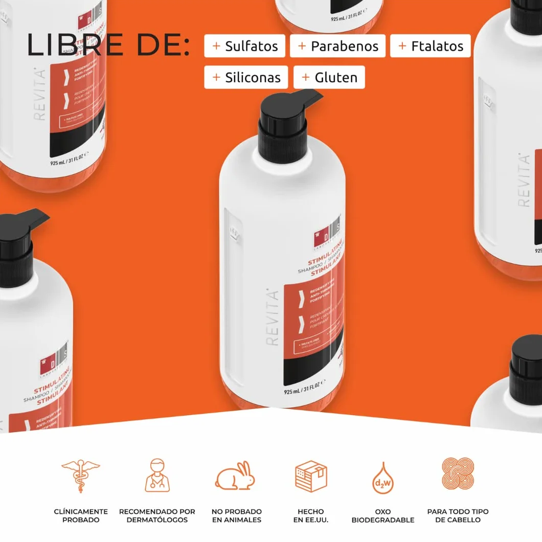 DS Laboratories Revita Champú Adelgazamiento Cabello Advanced Nanosome Delivery System 925 ml