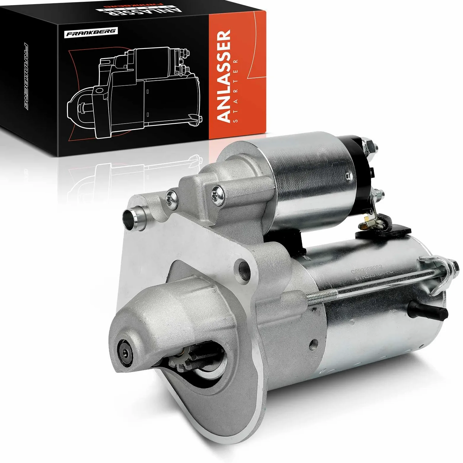 Frankberg Motor de arranque 14 kW 12 V 12 dientes 2S6U-11000-EB | Compatible con: Furgoneta Fiesta V, Tourneo Courier B460 MPV, Fiesta V JD JH, Fiesta VI Van, B-Max JK, Fiesta VI CB1 CCN